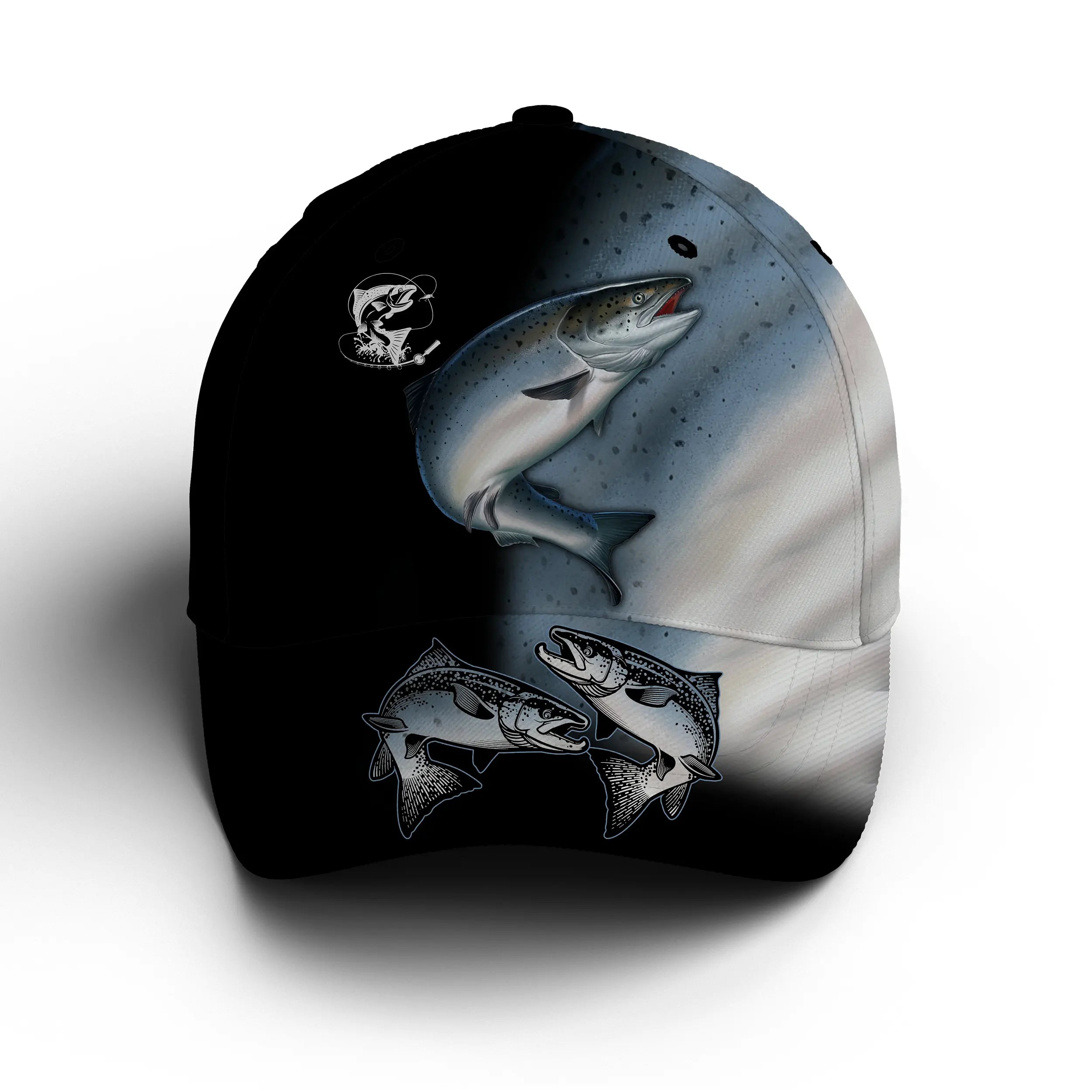 Chiptshirts - Casquette Pour Pêcheur, Pêche du Saumon, Cadeau Idéal pour Fans de Pêche, Motifs Peau du Saumon - CTS26052211