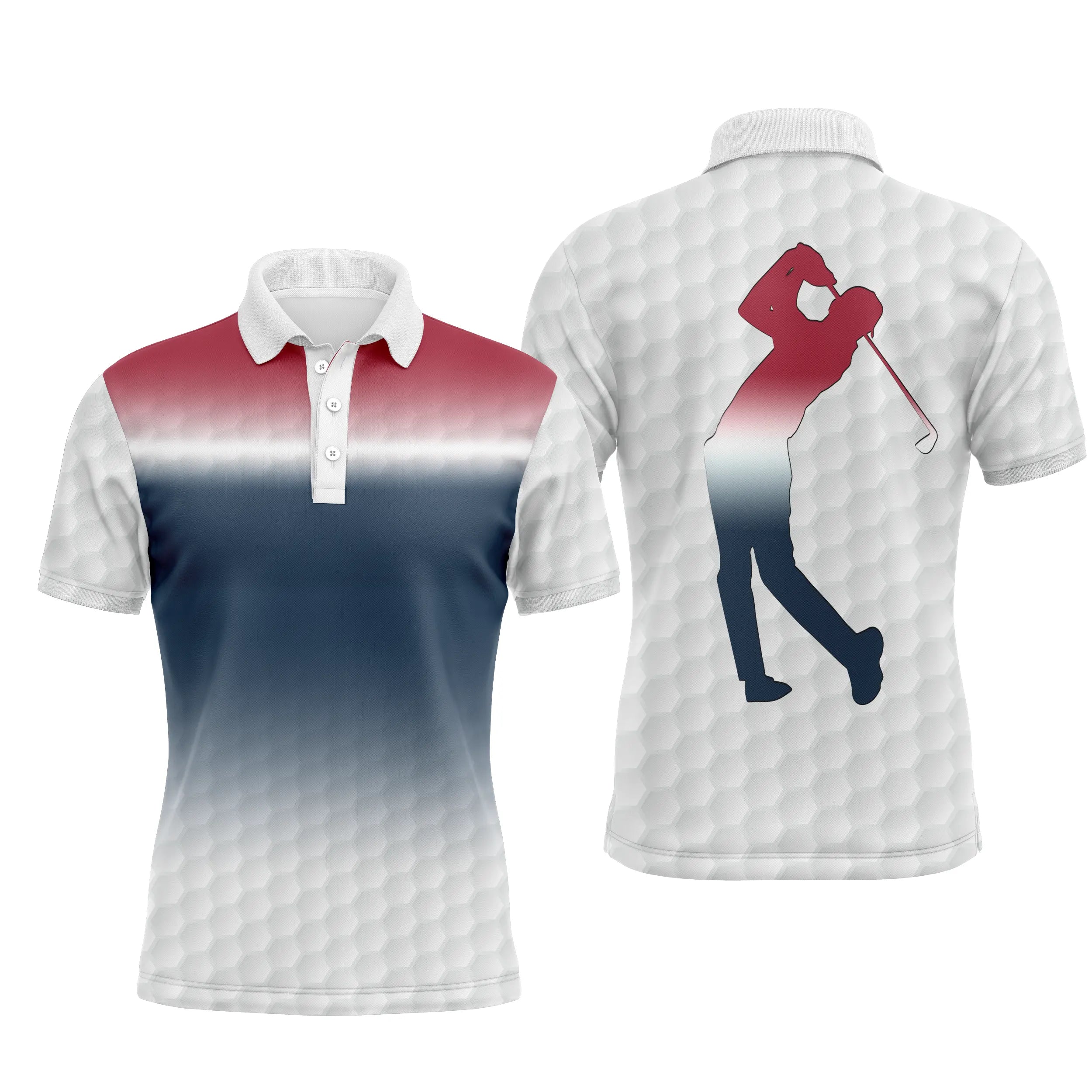 Chiptshirts - Polo De Golf, Cadeau Idéal Pour Fans De Golf, Polo de Sport Homme et Femme, Motifs Balle de Golf, Golfeur, Golfeus