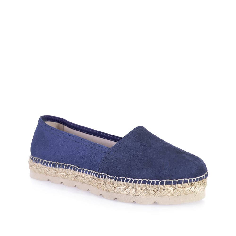 Closed Toe Suede Leather Espadrilles for Women - Alma-A