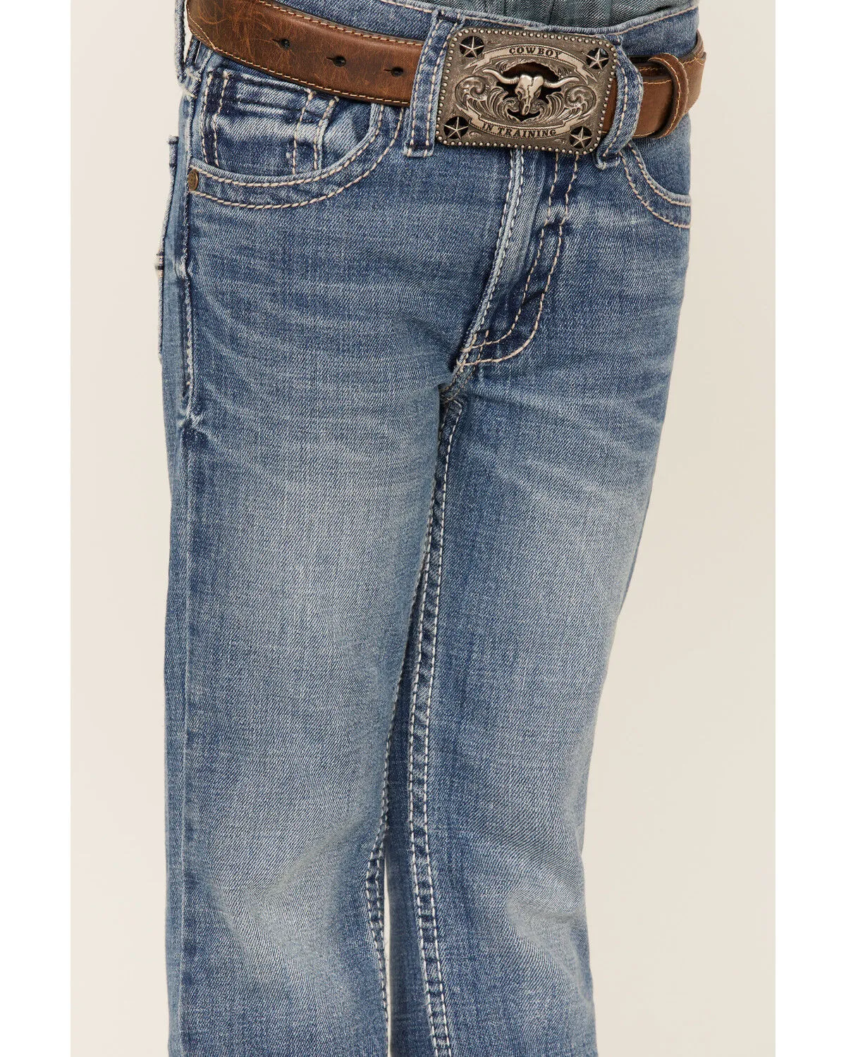 Cody James Little Boys' Jericho Medium Wash Stretch Slim Straight Jeans - Sizes 4-8