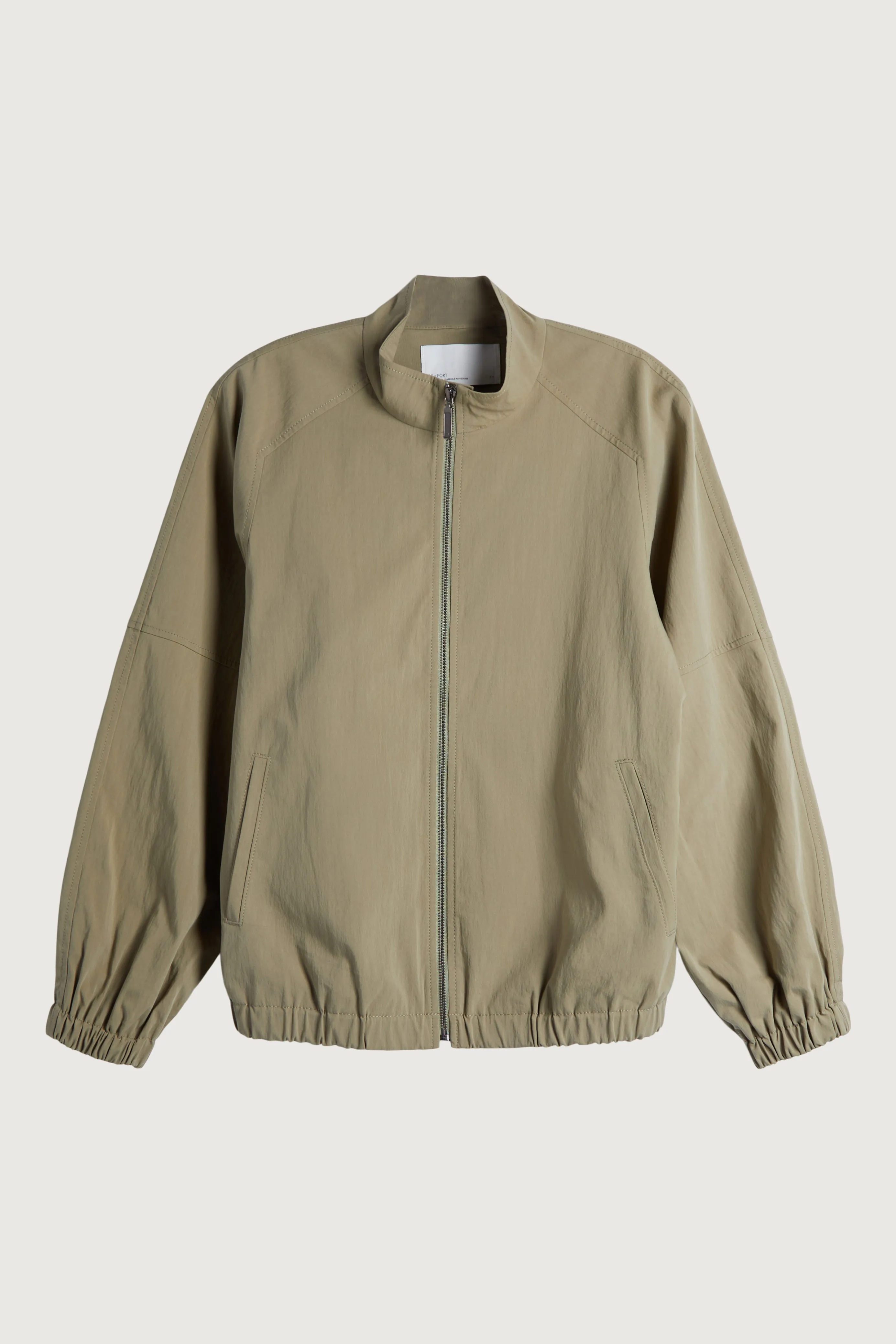 COTTON NYLON COACH JACKET