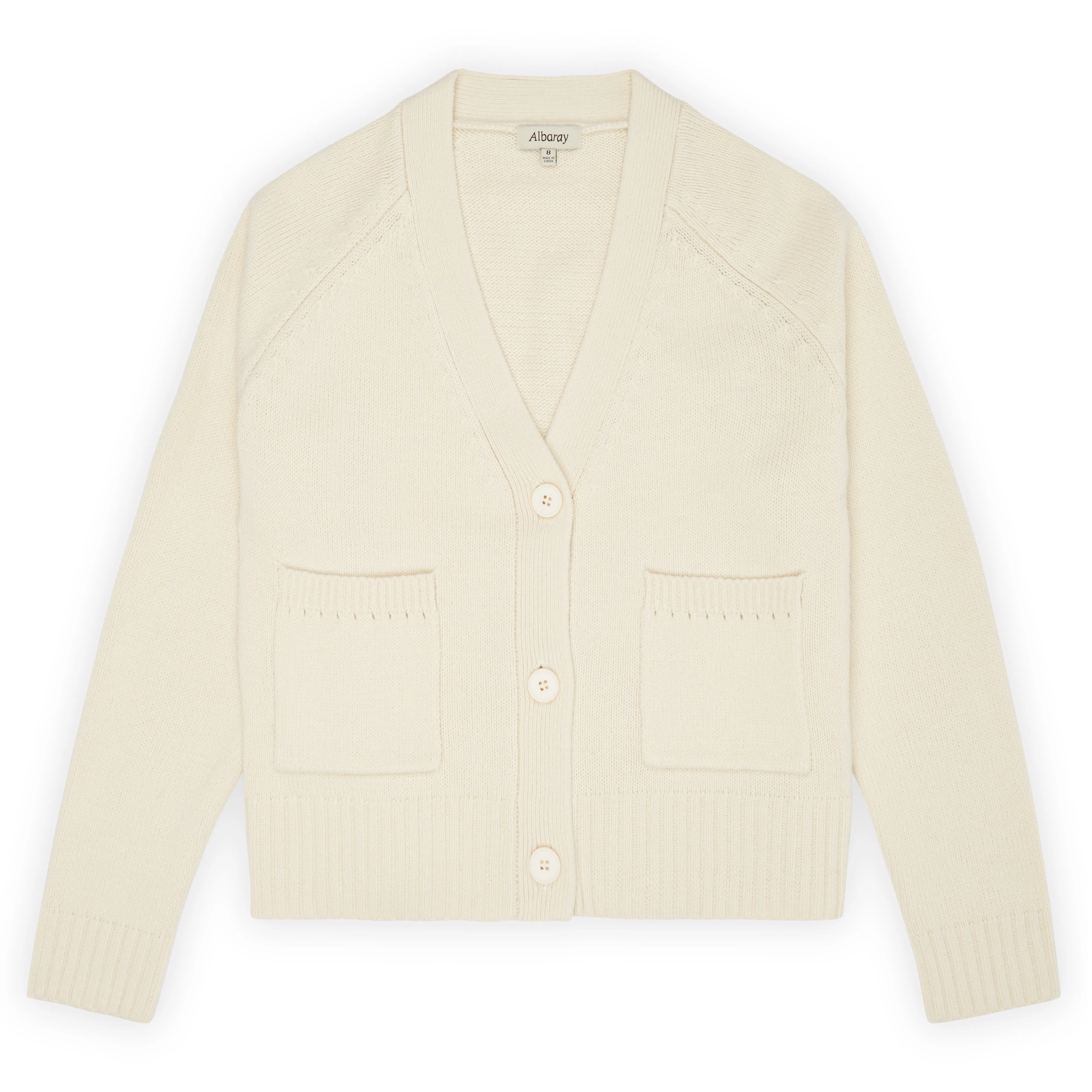 Cream Relaxed Cardigan