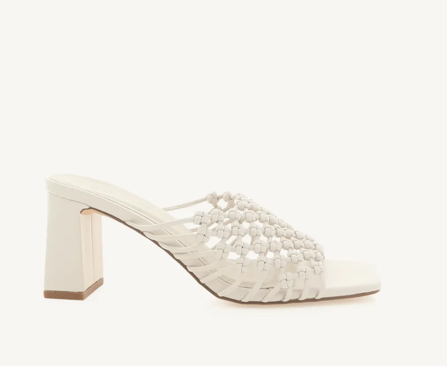 Crochet Heel in Bone by Billini