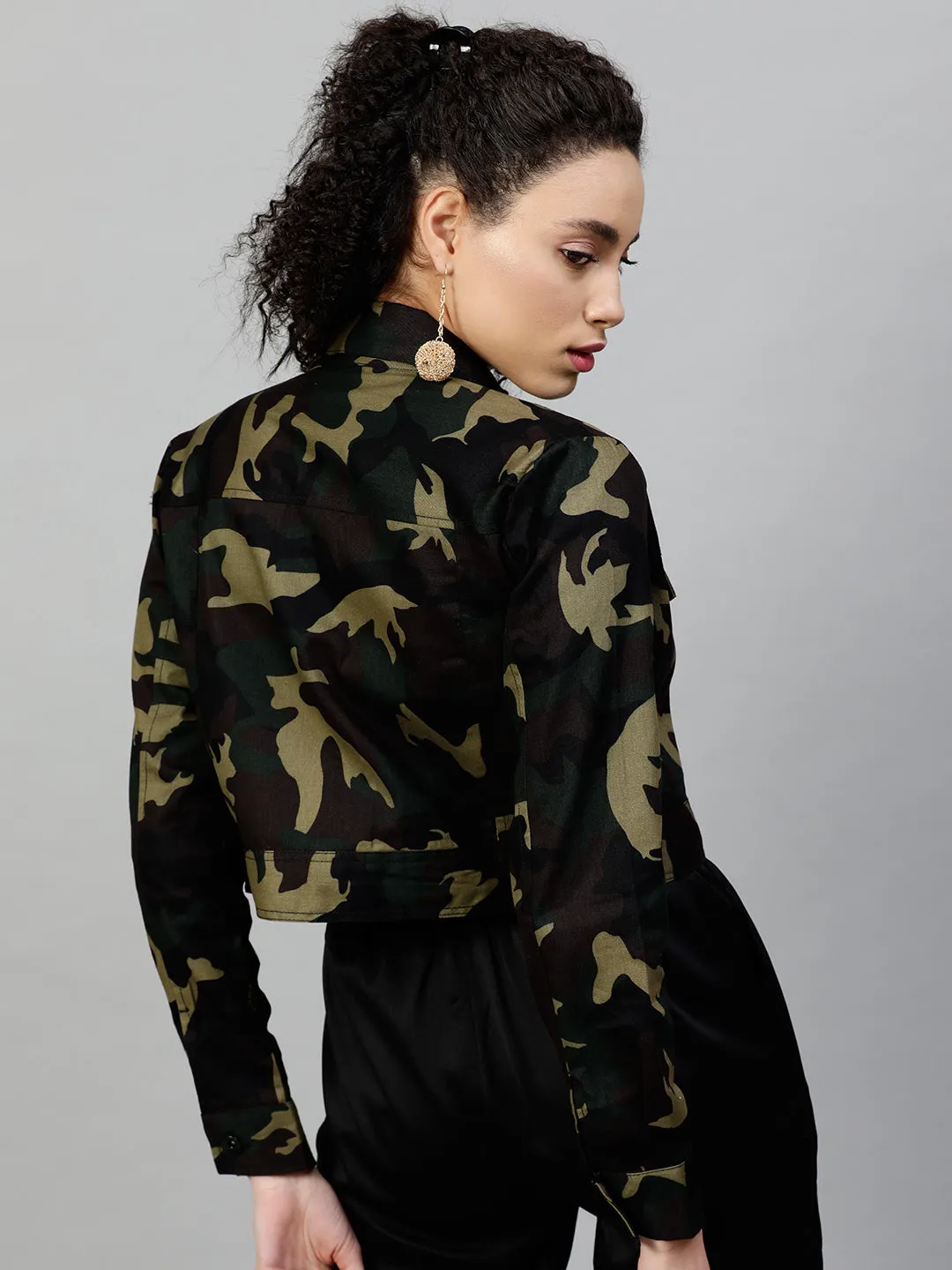 Crop Twill Jacket