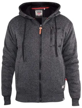 D555 Lakewood Tall Lined Hoody - Black Twist