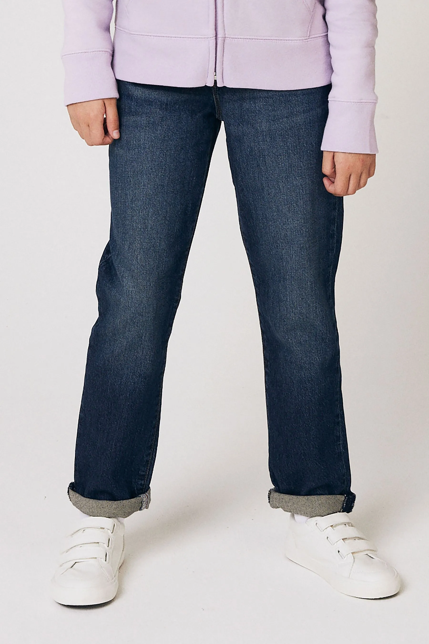 Dark Wash Blue Stretch Girlfriend Washwell Jeans (4-16yrs)