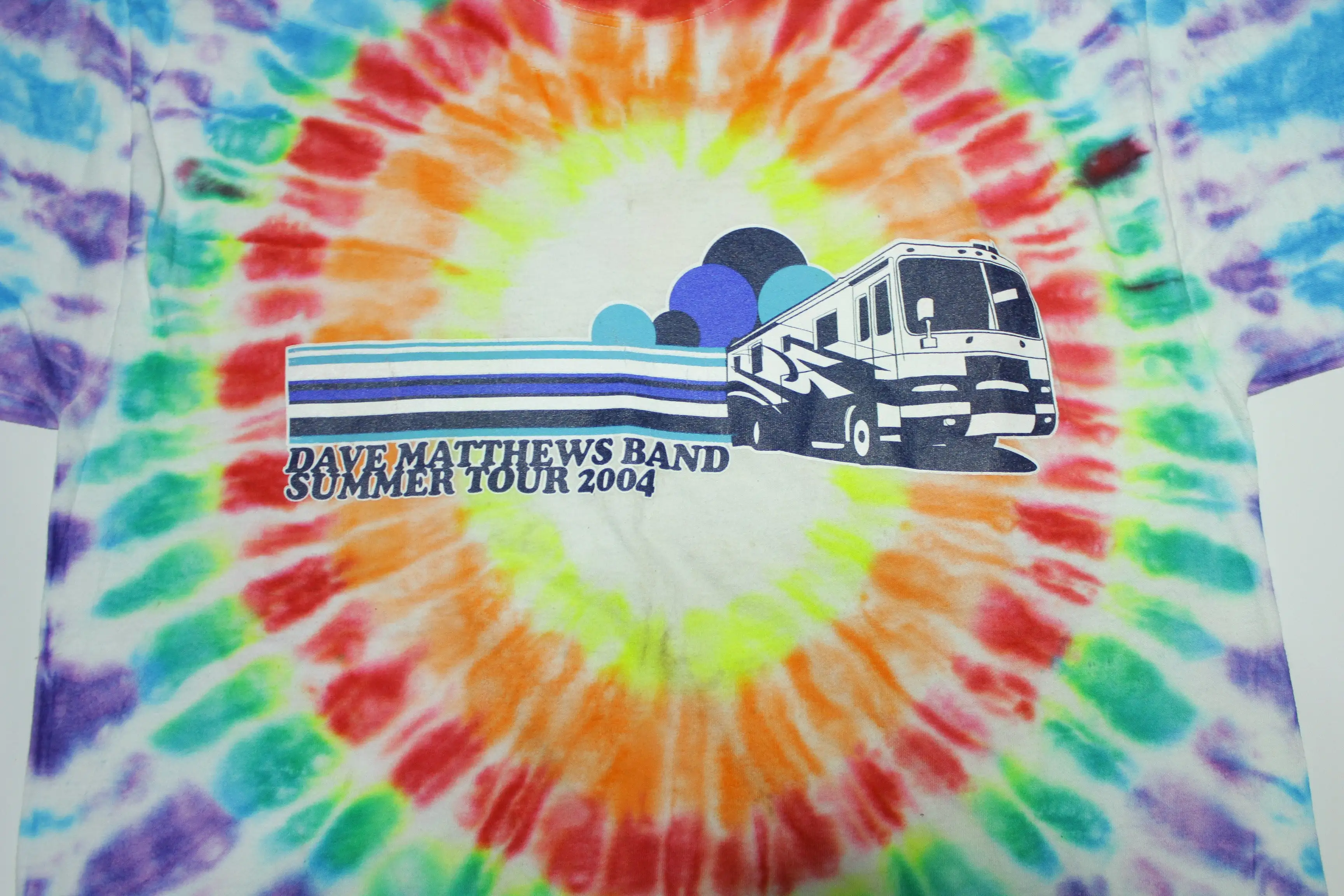 Dave Matthews Band Summer Tour 2004 Tie Dye Concert Limited Production T-Shirt