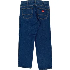 Dickies Relaxed Fit Jeans - 34W 29L - Blue Cotton