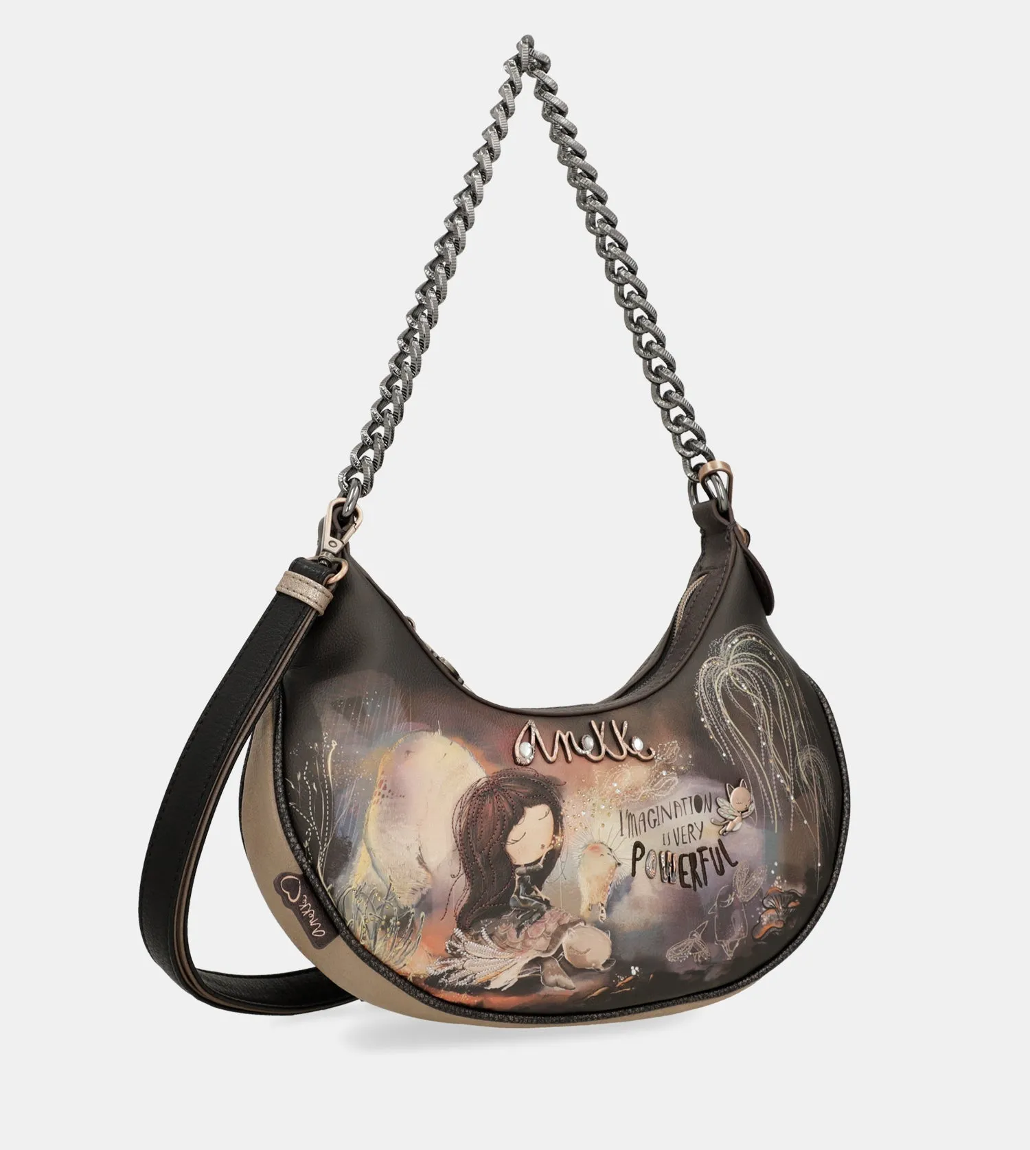 Dreamverse crossbody bag with metal handle