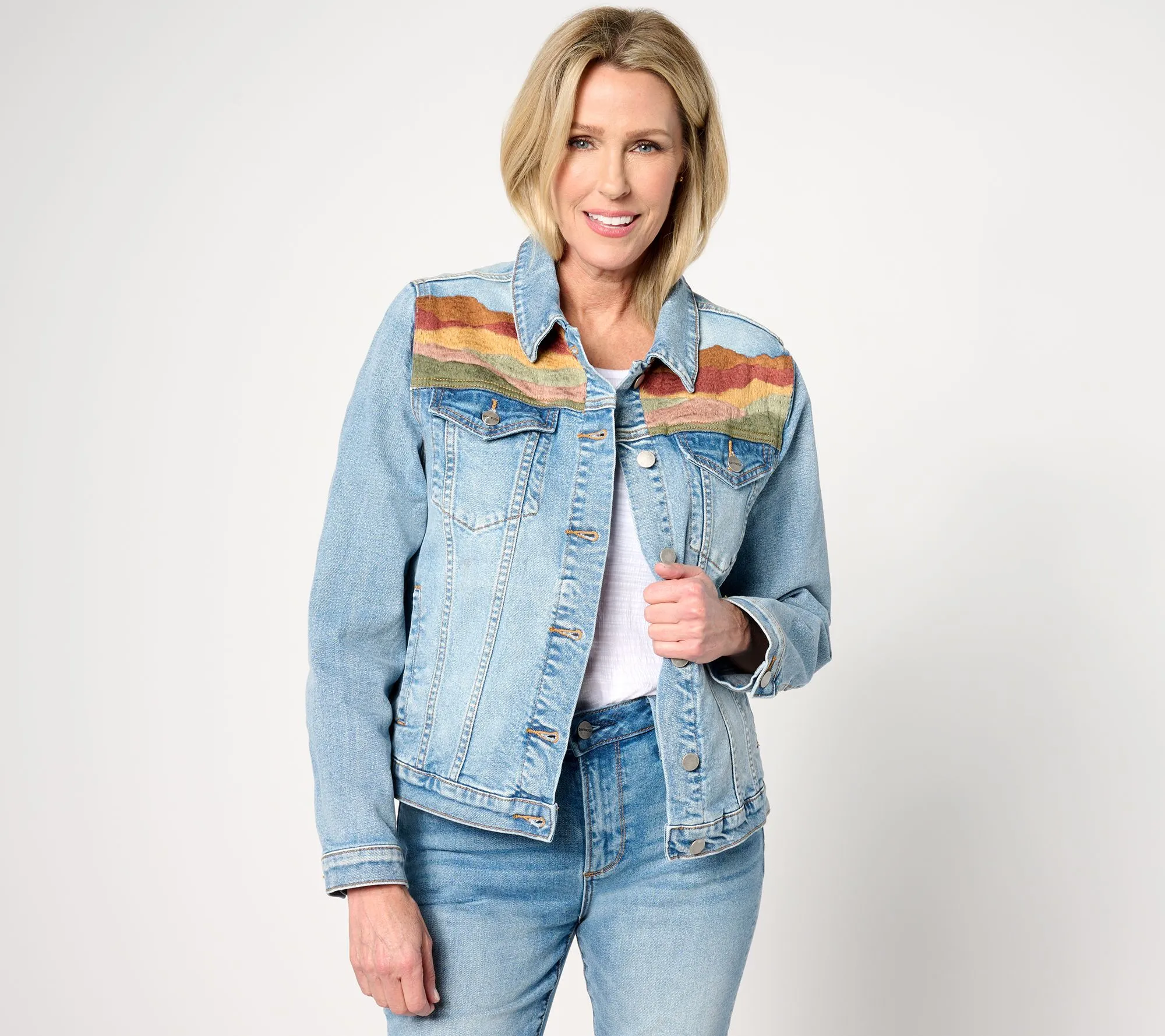 Driftwood Jeans Classic Embroidered Denim Jacket - Desperado