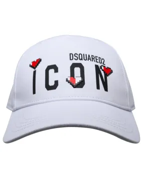 Dsquared2    Dsquared2 White Cotton Hat