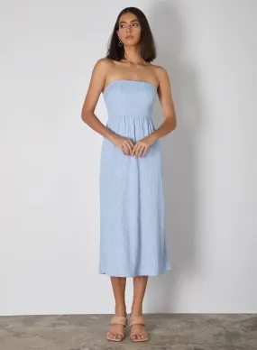 Esmaee Ikaria Bandeau Dress - Sky Blue