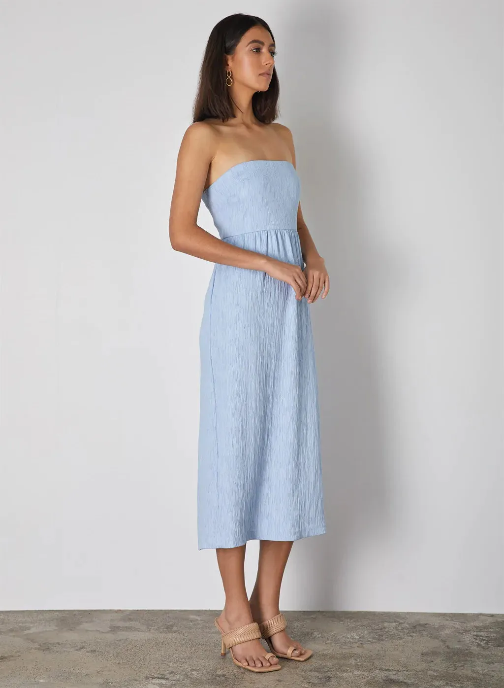 Esmaee Ikaria Bandeau Dress - Sky Blue