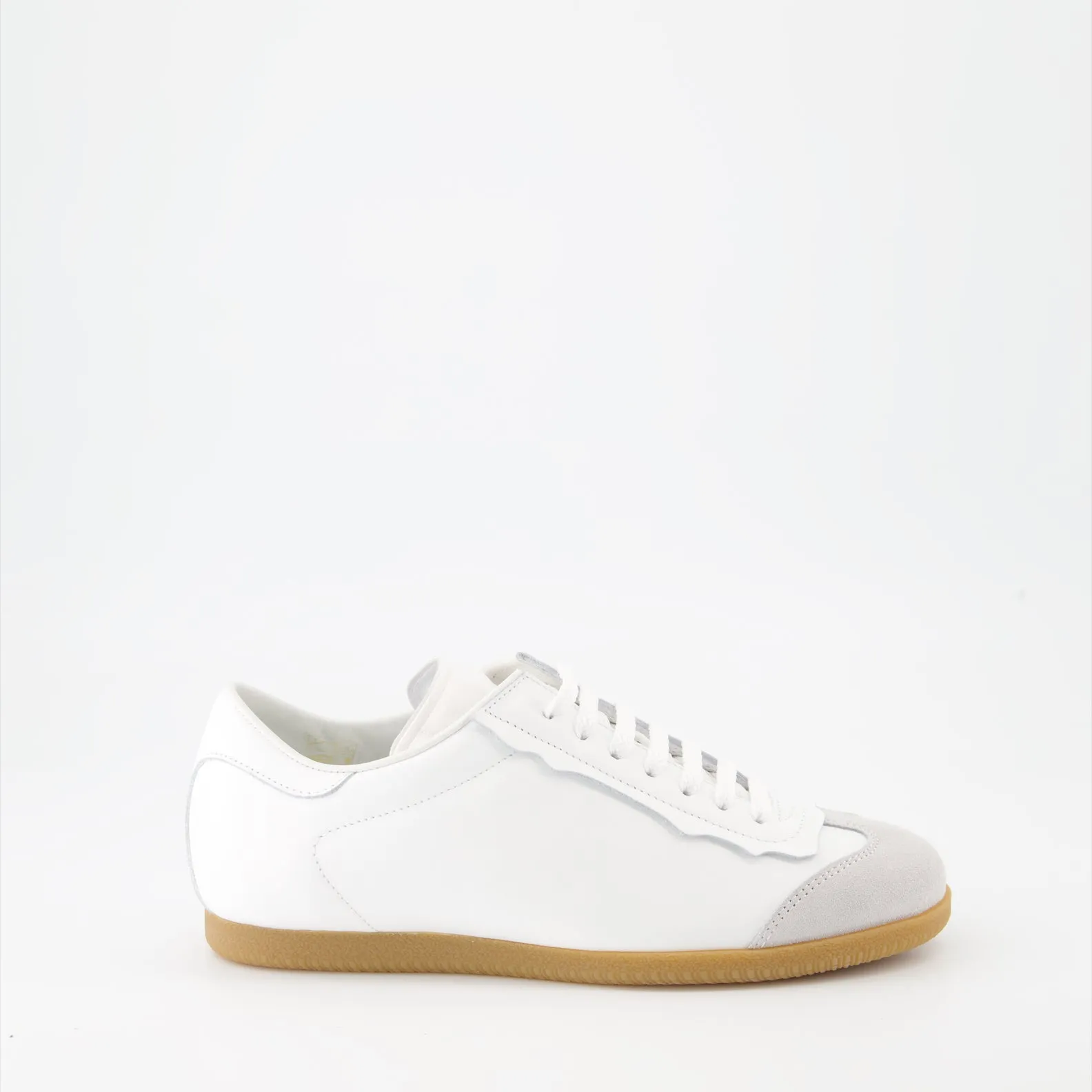 Featherlight Leather and Suede Sneakers