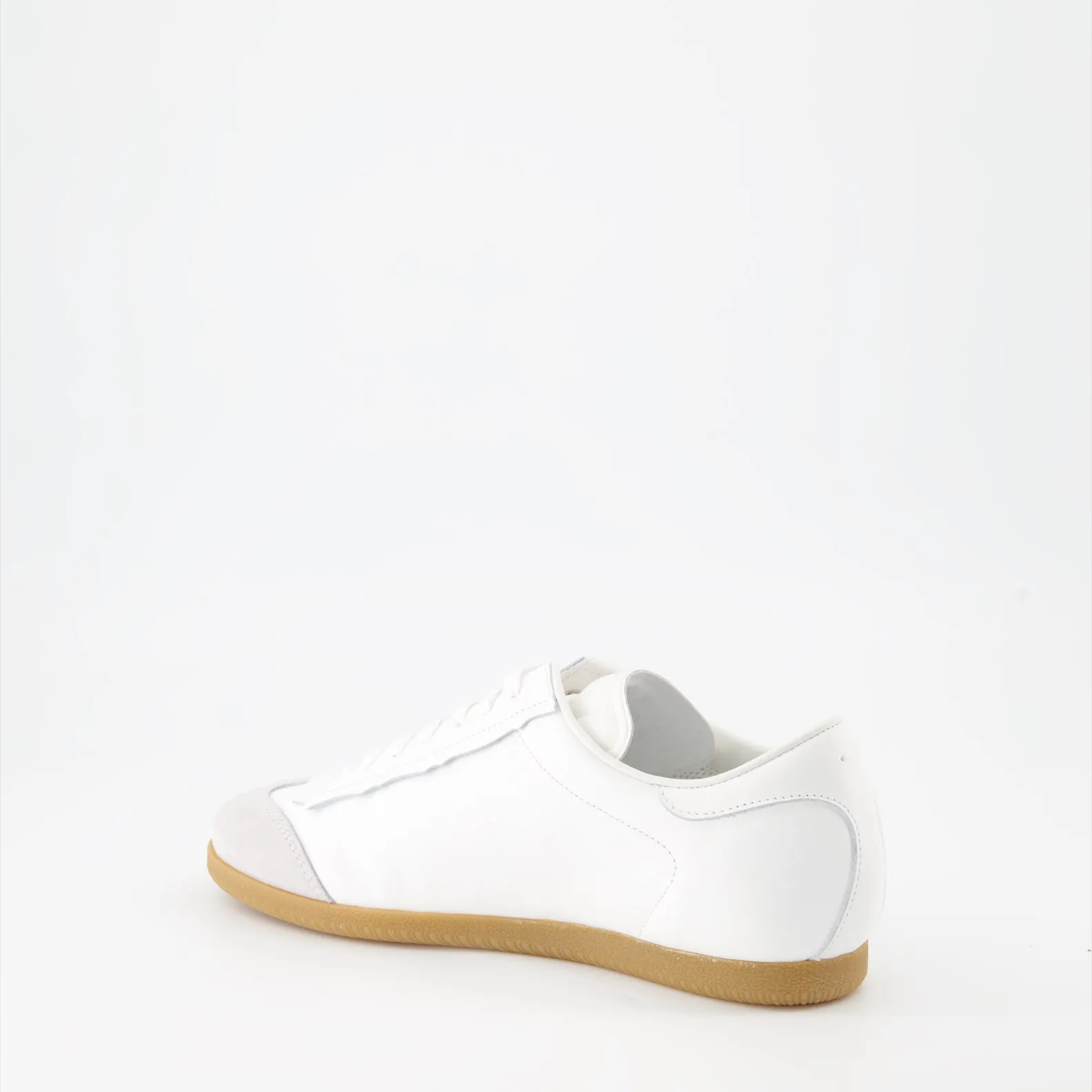 Featherlight Leather and Suede Sneakers