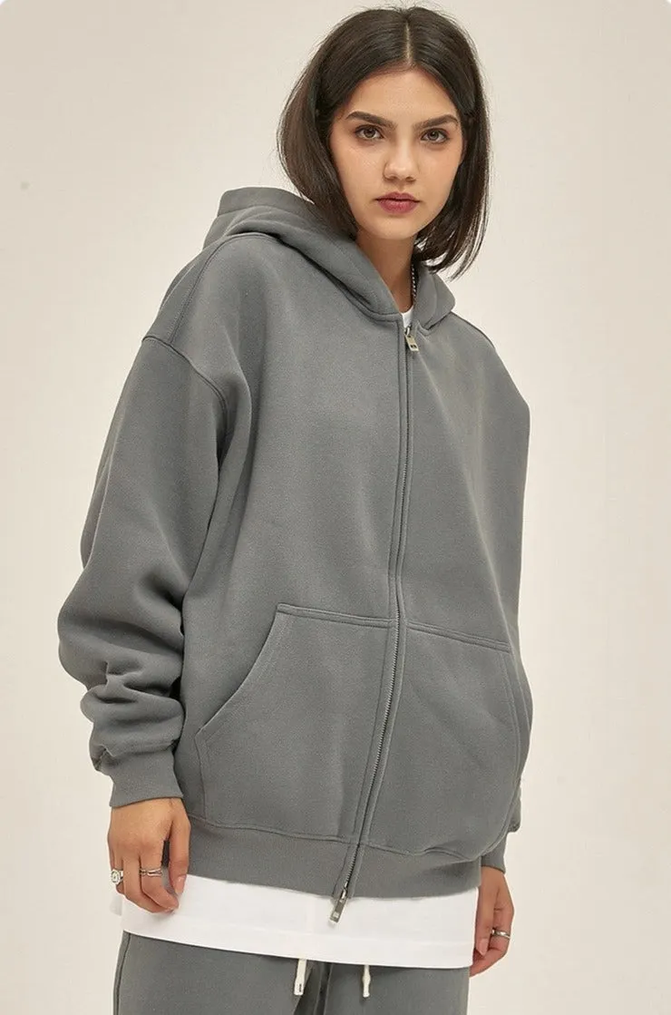 Fleece Zip Up Hoodie