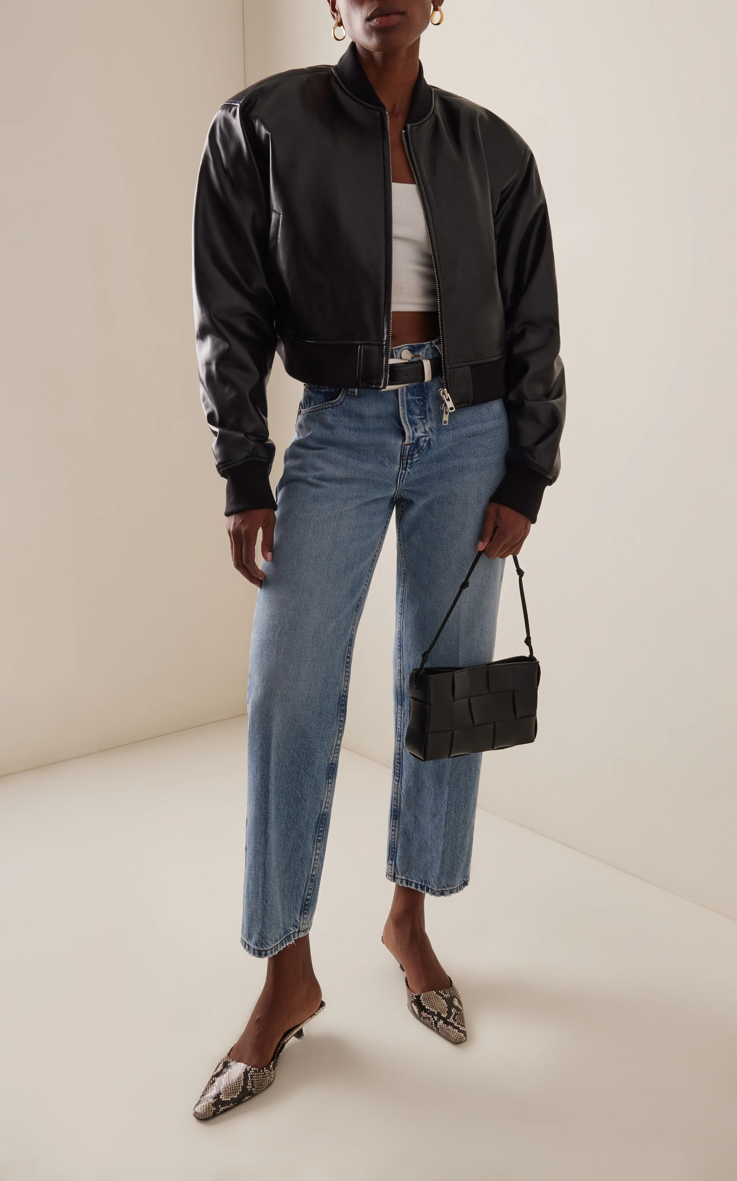 FRAME The Slouchy Rigid Low-Rise Straight-Leg Jeans