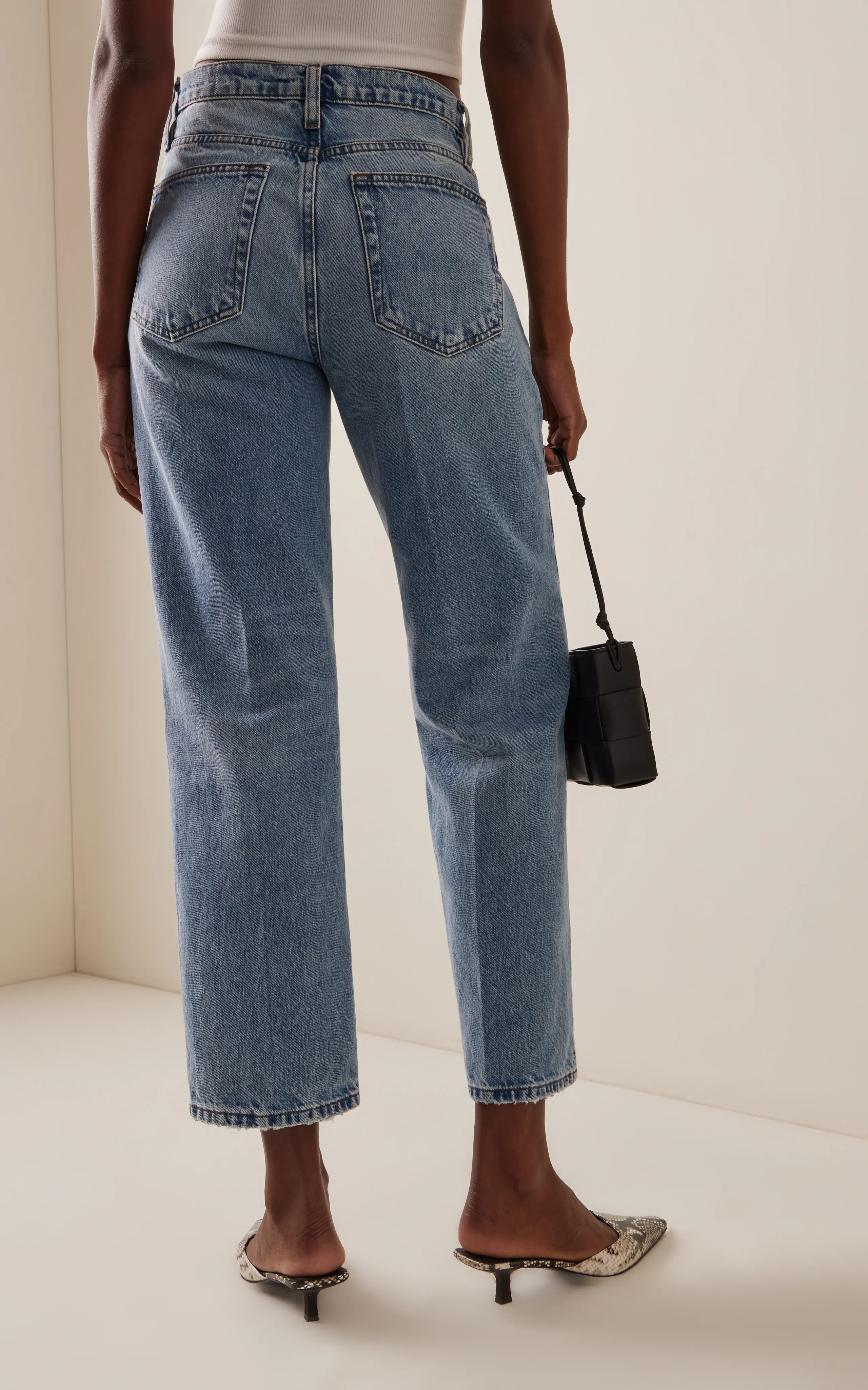 FRAME The Slouchy Rigid Low-Rise Straight-Leg Jeans