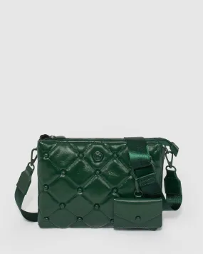 Green MJ Webbing Crossbody Bag