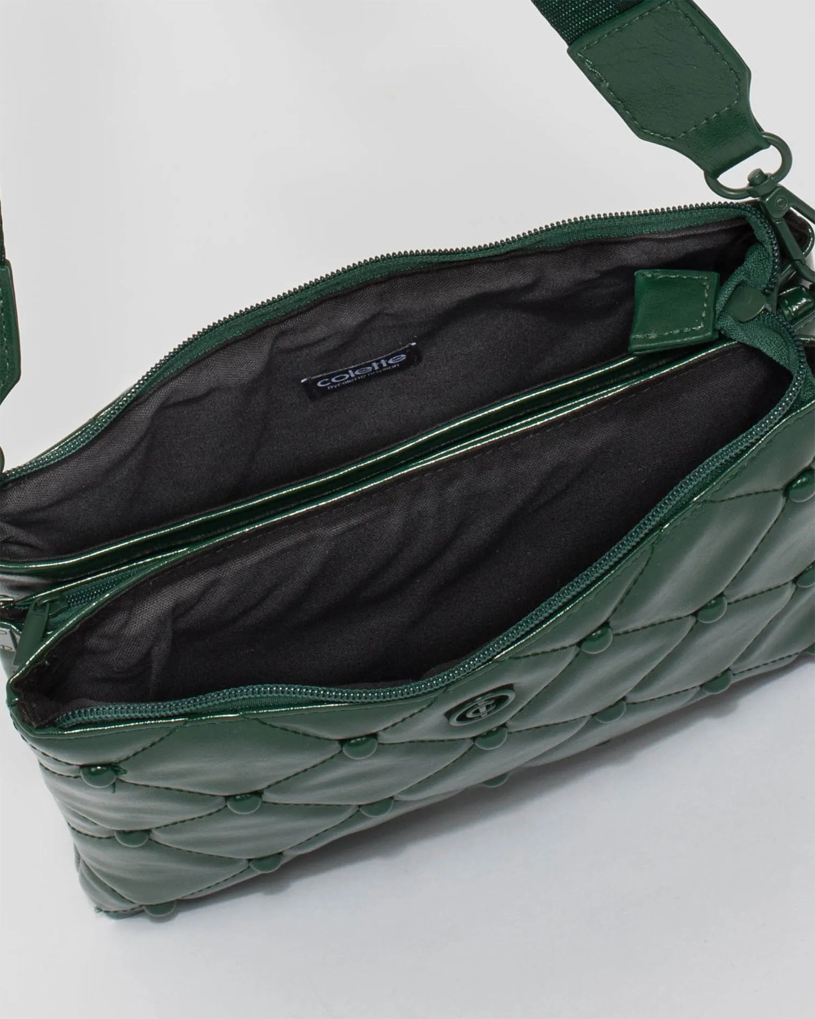 Green MJ Webbing Crossbody Bag