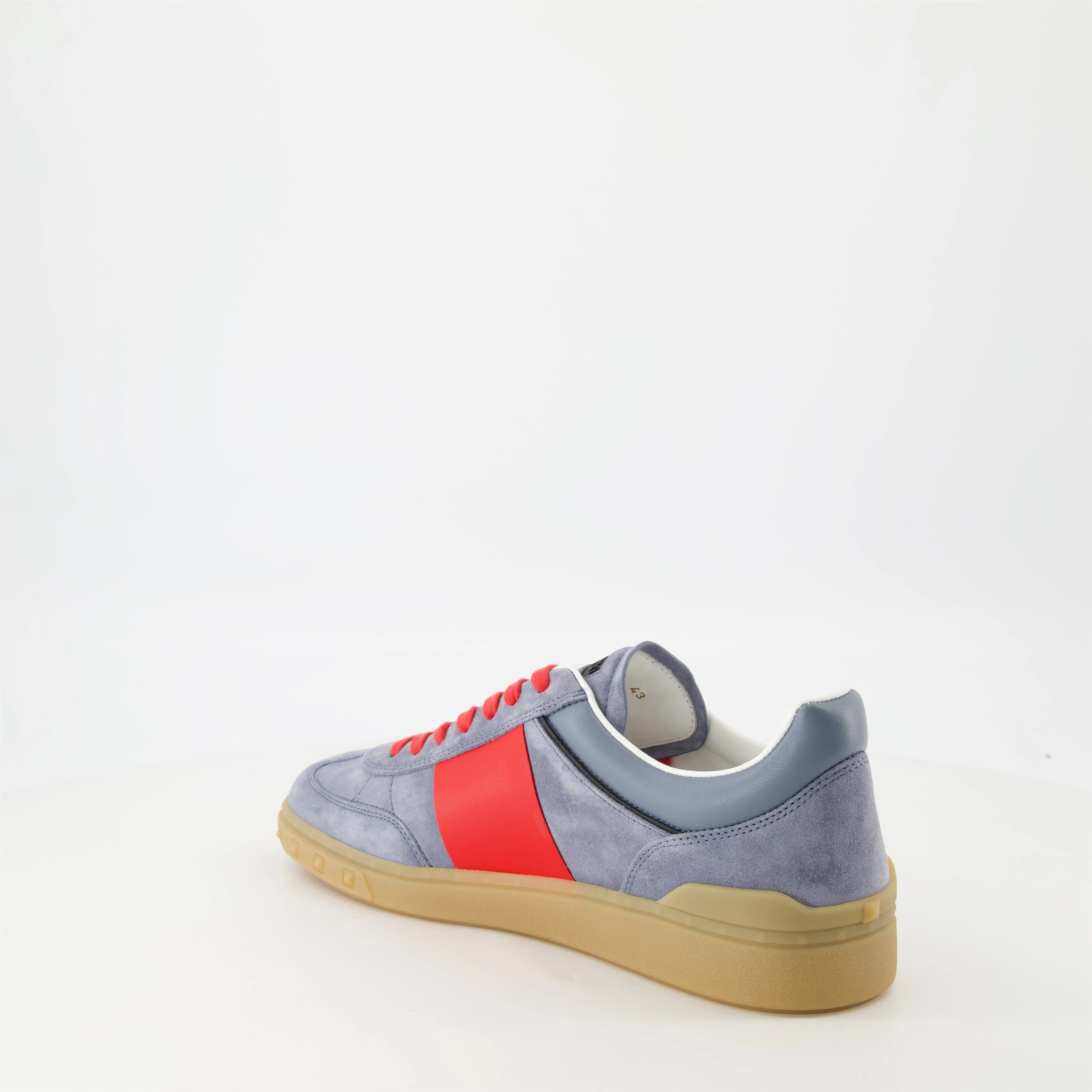 Grey & Red Upvillage Sneakers