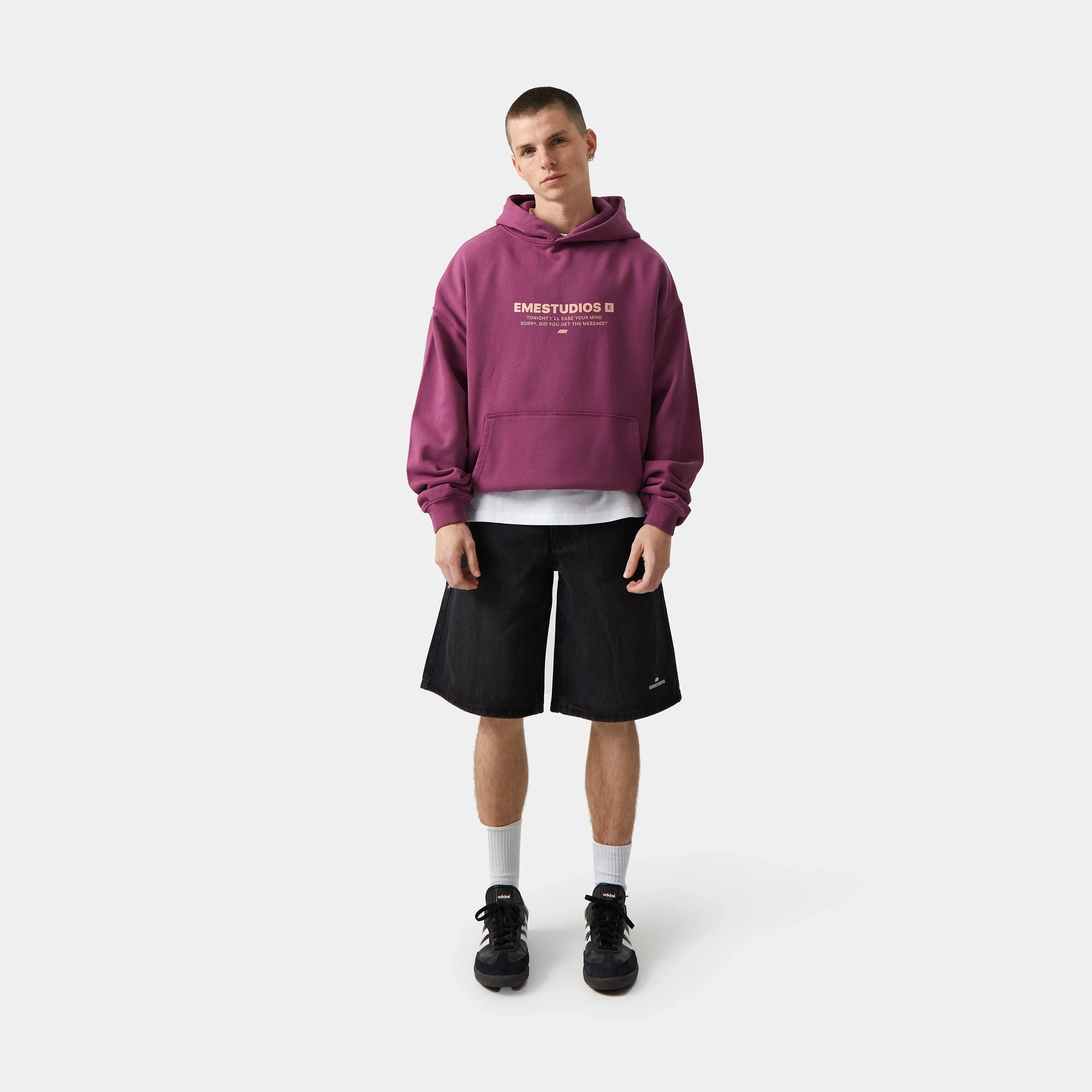 Hectic Dry Rose Oversized Hoodie