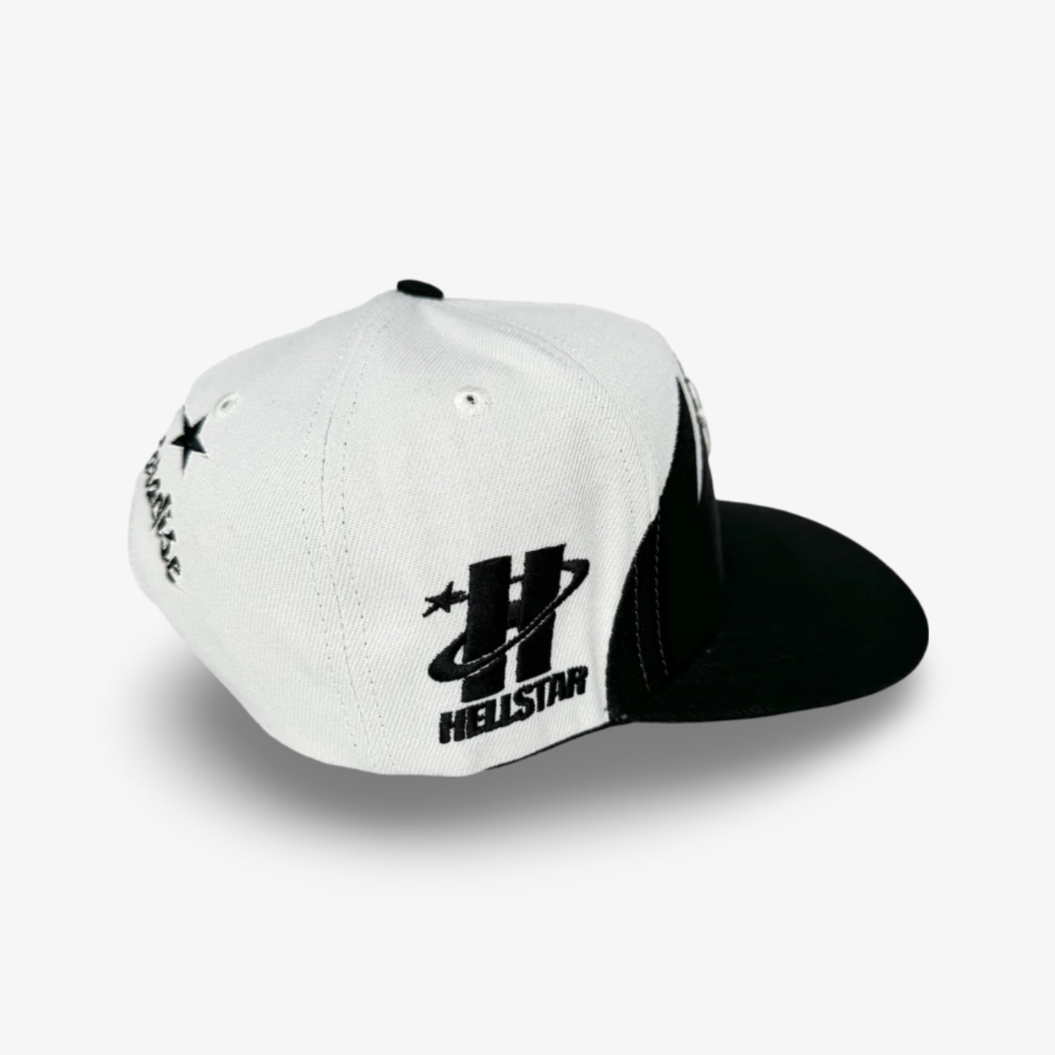 Hellstar Sports Snapback Hat 'Shark Teeth' Off White / Black SS24