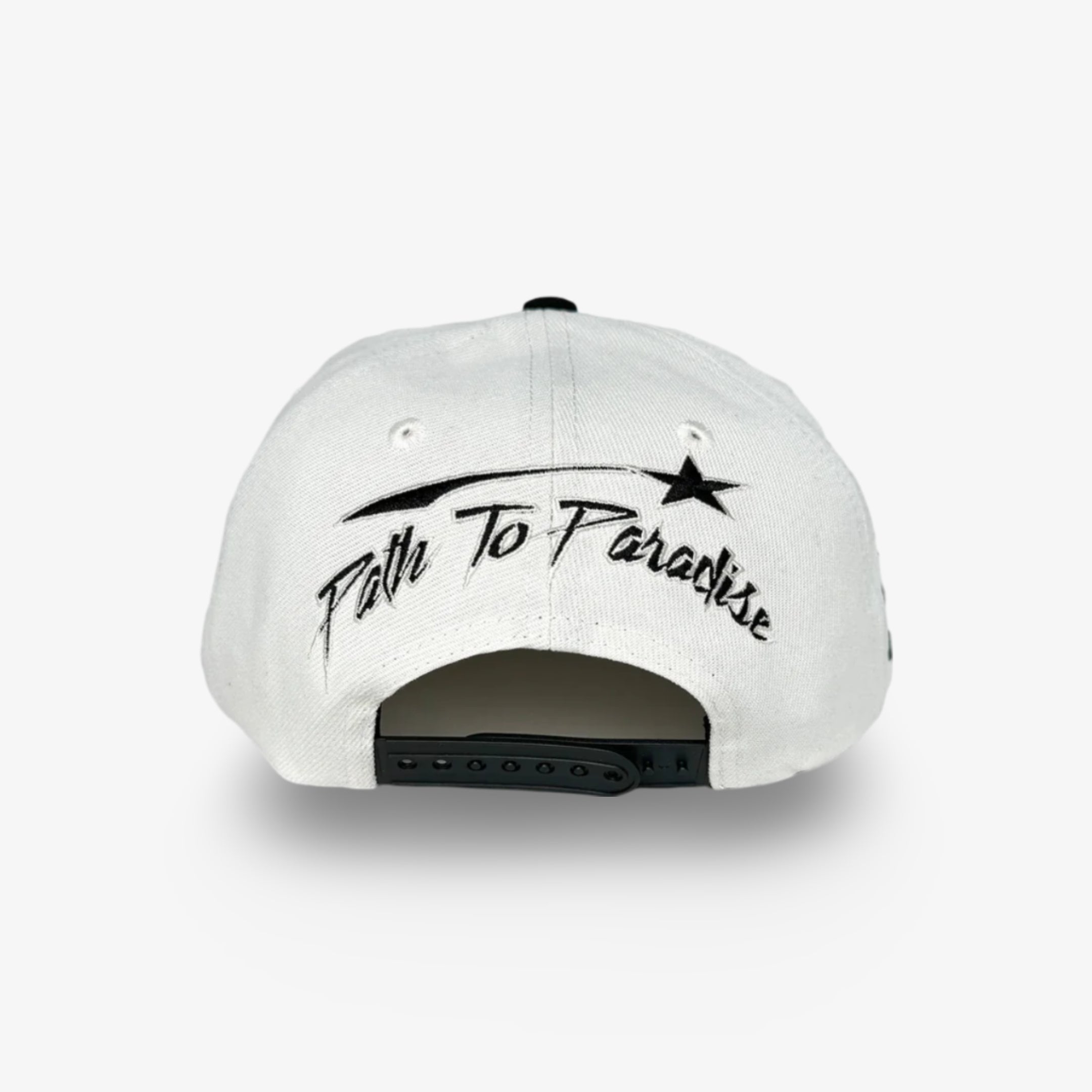 Hellstar Sports Snapback Hat 'Shark Teeth' Off White / Black SS24