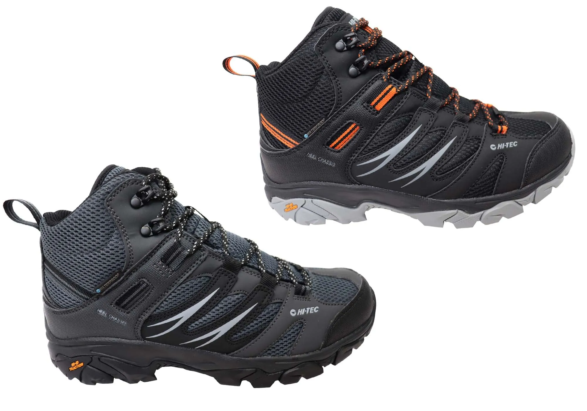 Hi Tec Mens Tarantula Mid Waterproof Comfortable Hiking Boots