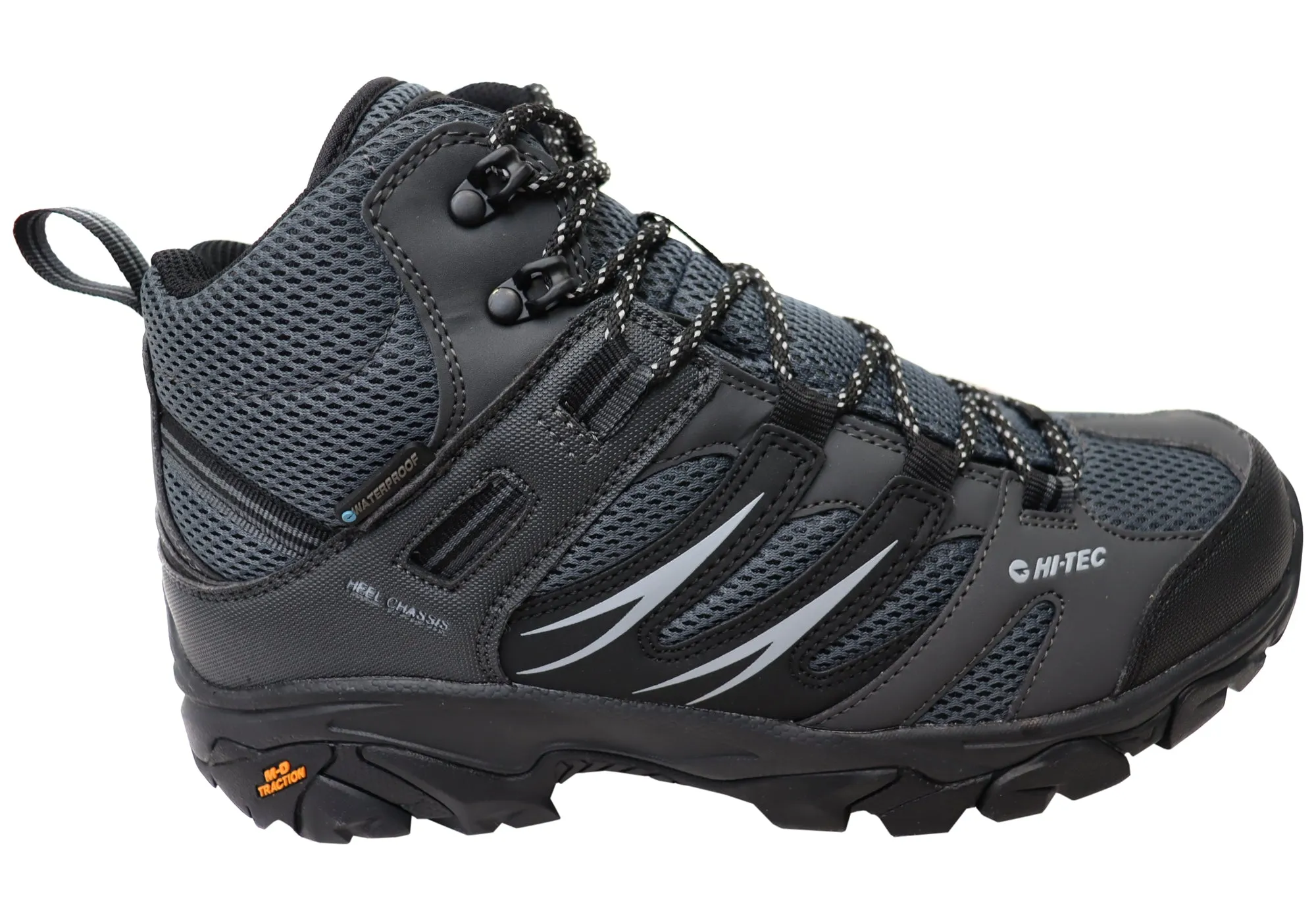 Hi Tec Mens Tarantula Mid Waterproof Comfortable Hiking Boots