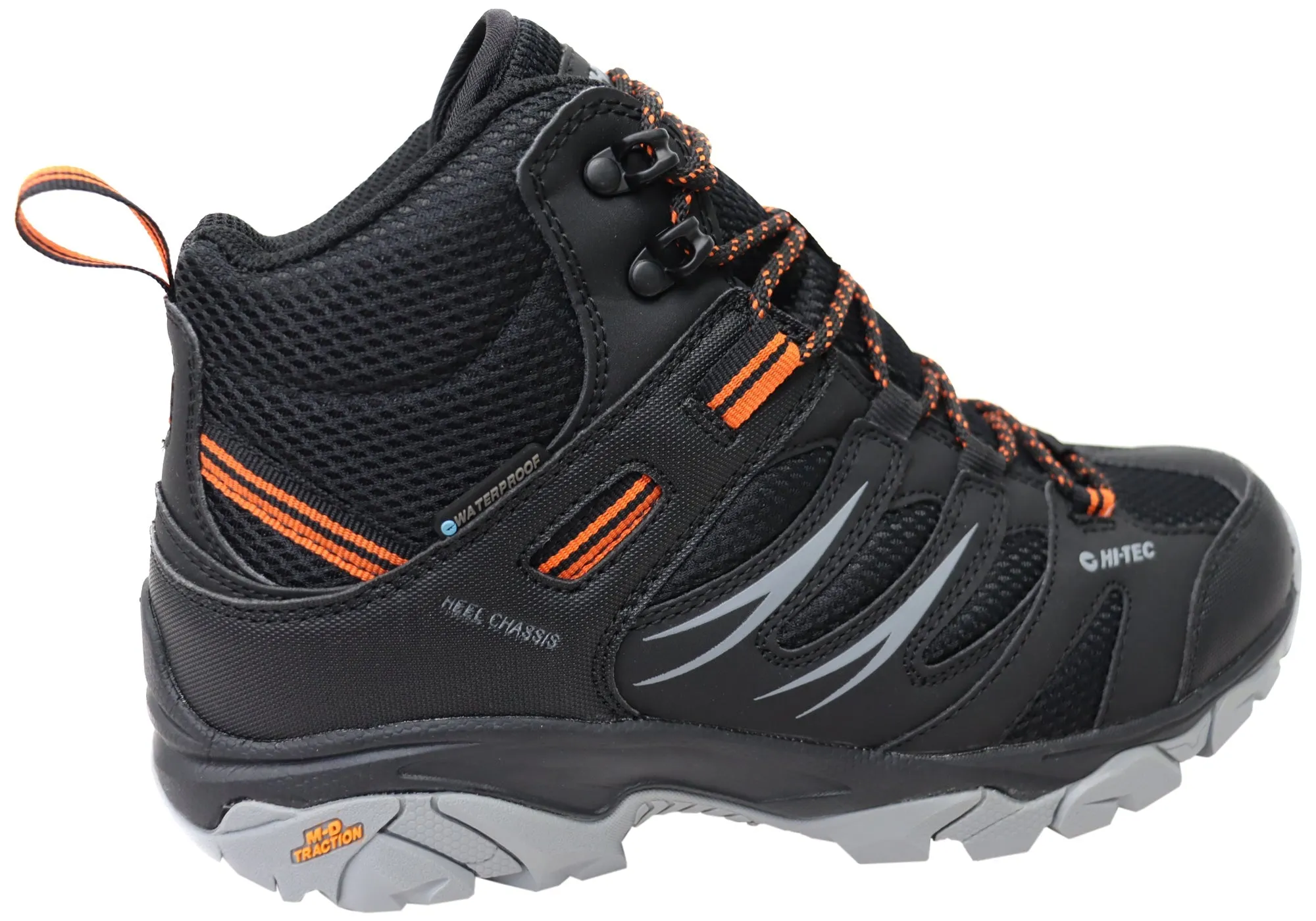 Hi Tec Mens Tarantula Mid Waterproof Comfortable Hiking Boots