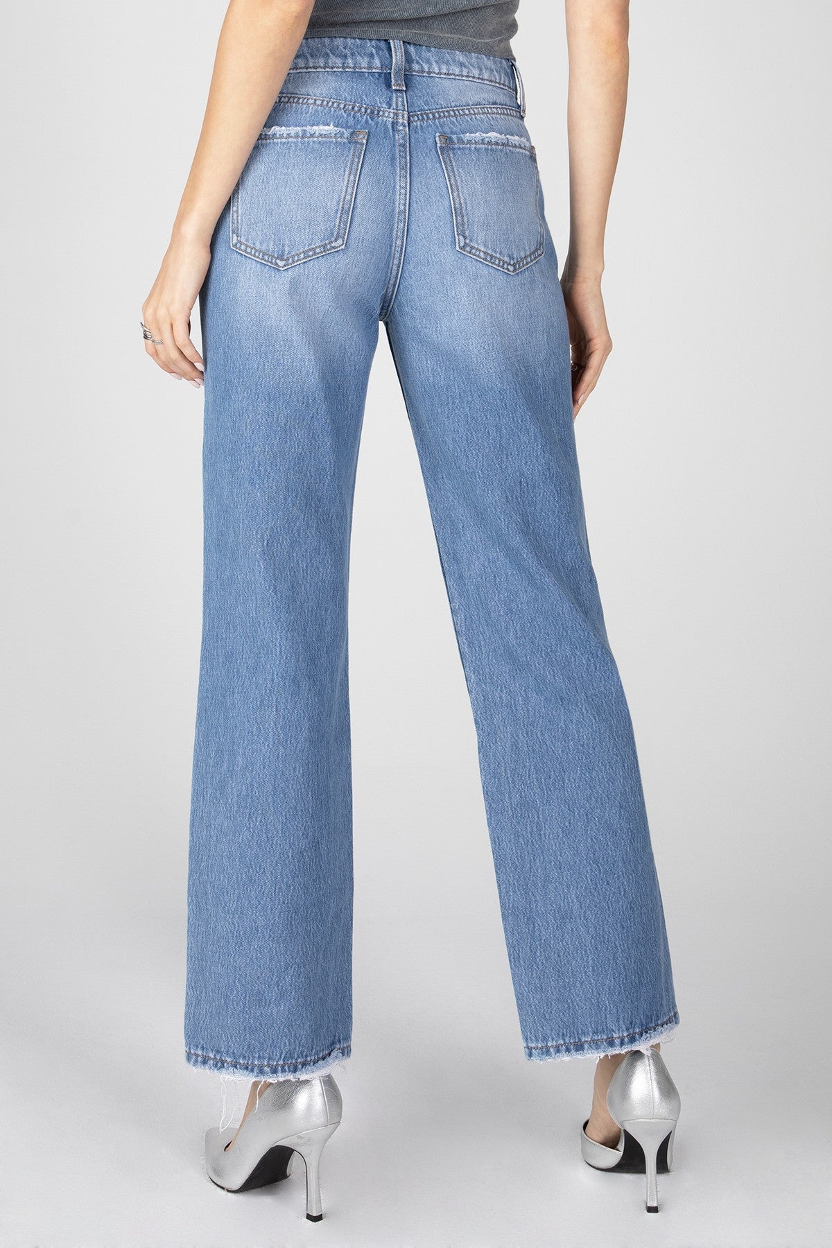 High Rise Straight Cut Jean