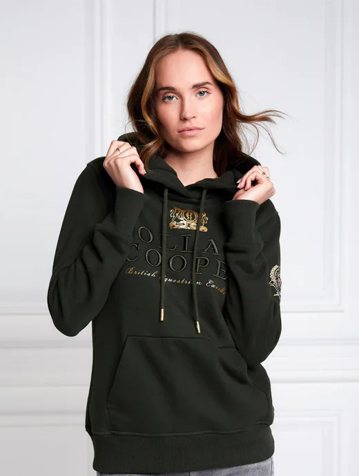 Holland Cooper HC Heritage Hoodie Racing Green