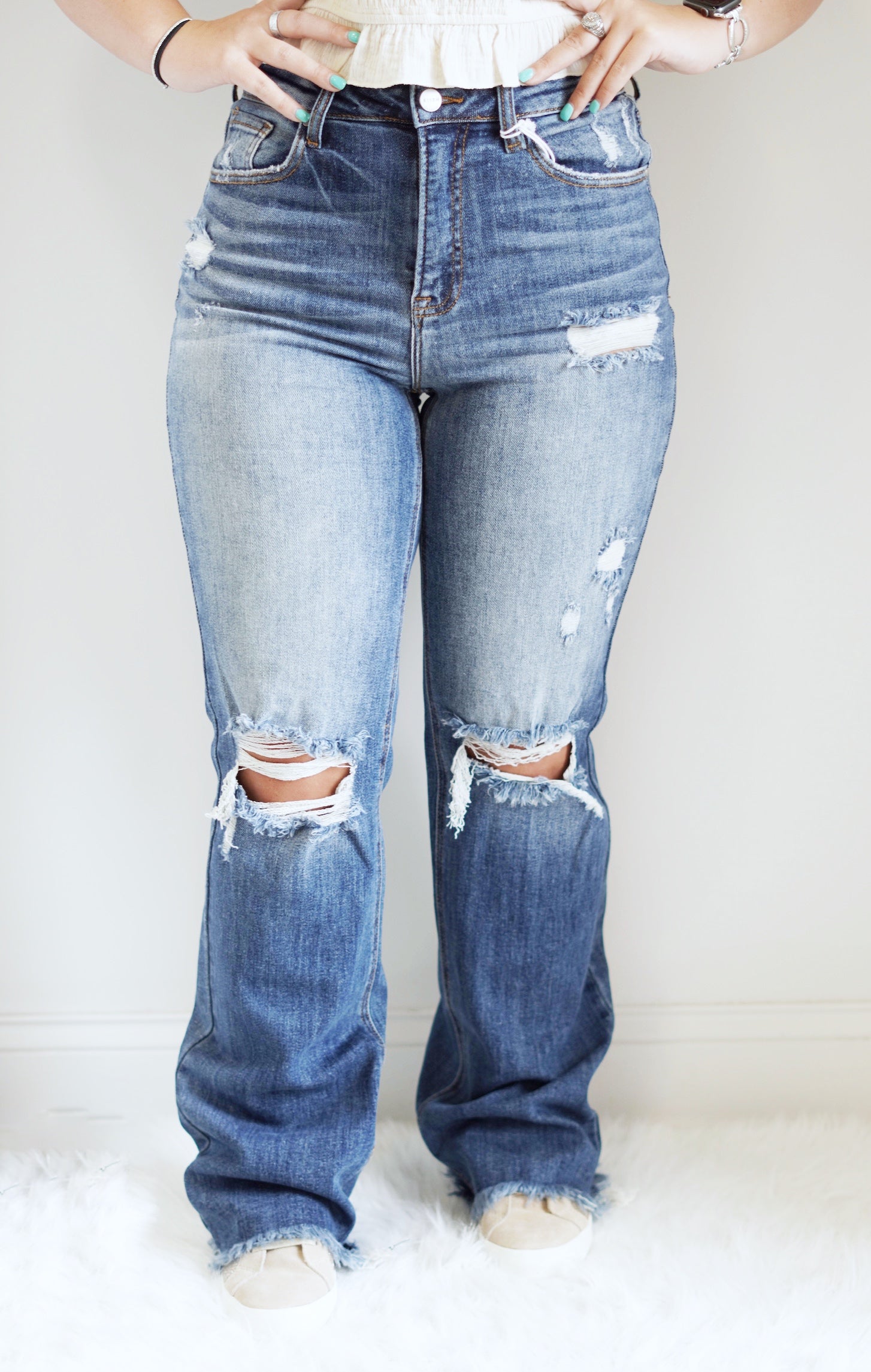 Holly High-Rise Straight Jeans