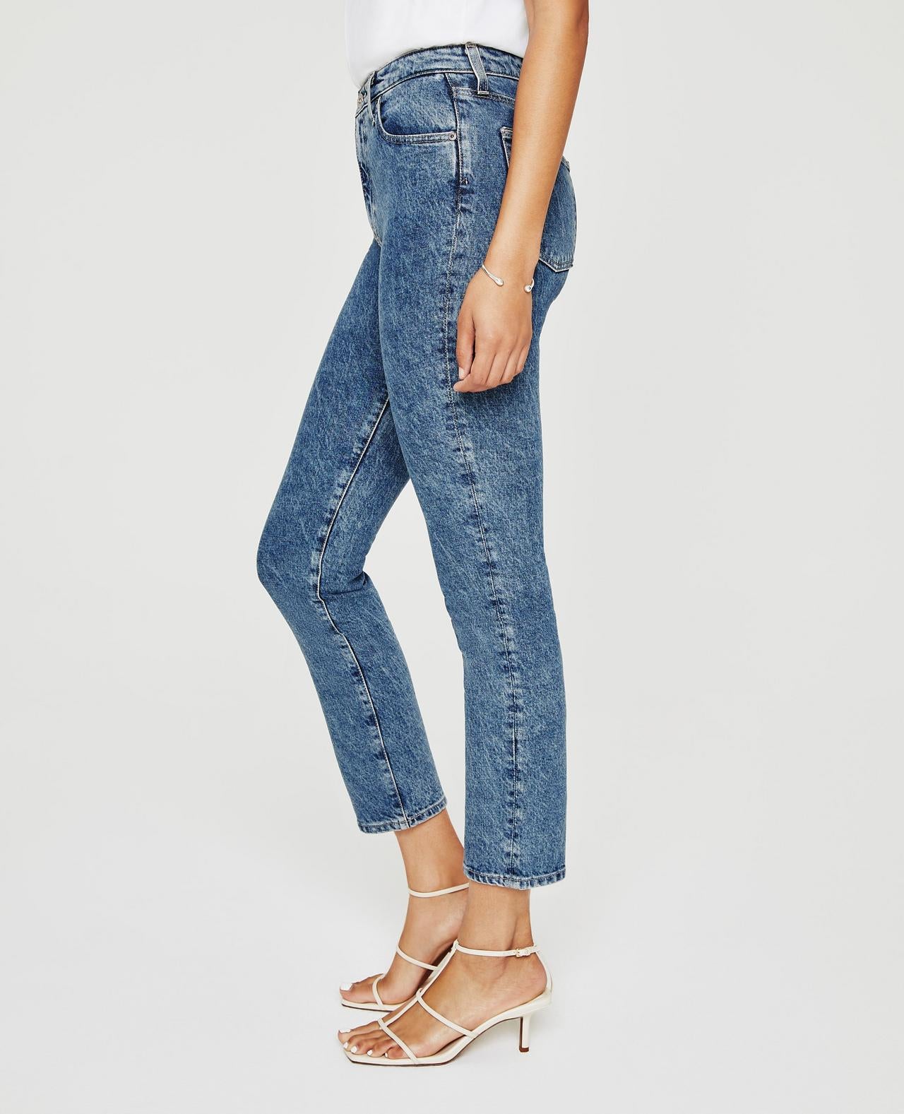 Hybrid Isabelle High Rise Straight Crop Jeans