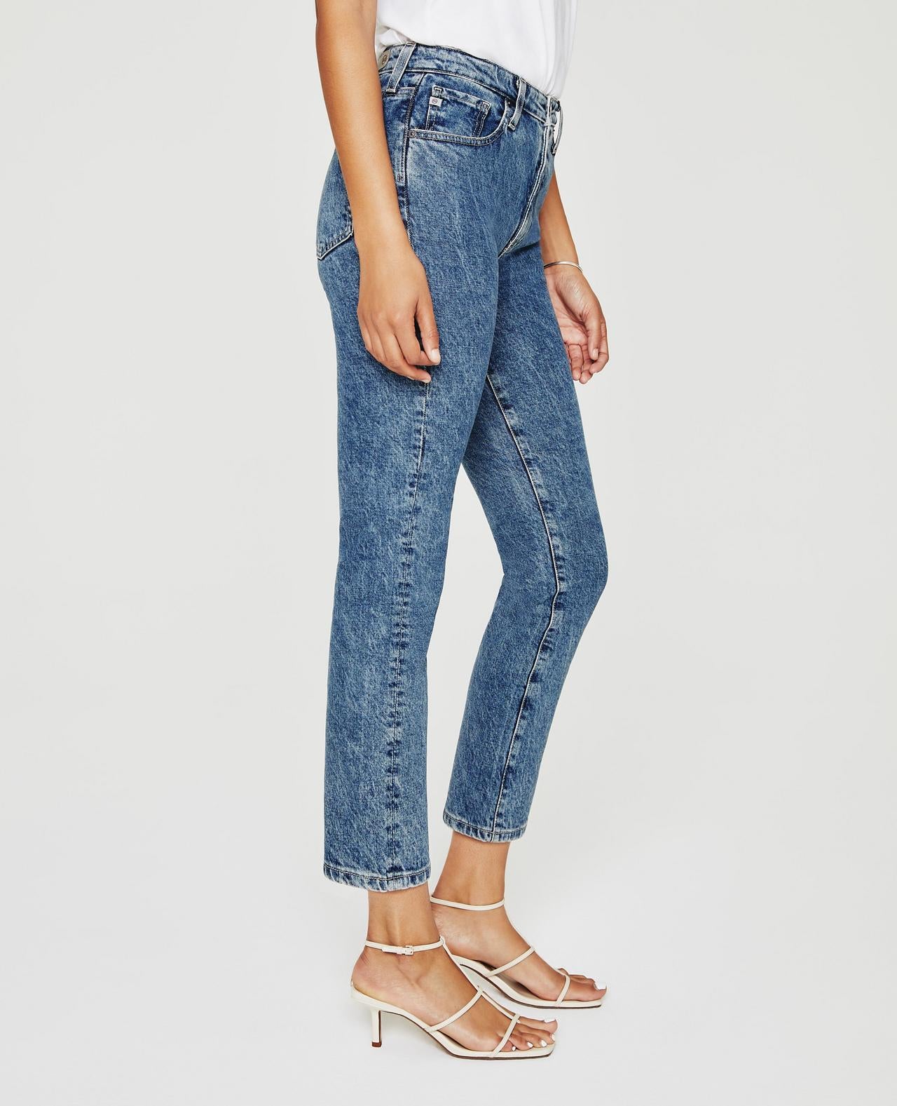 Hybrid Isabelle High Rise Straight Crop Jeans