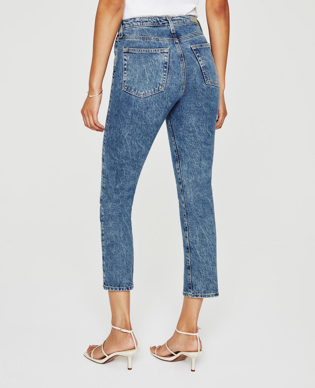 Hybrid Isabelle High Rise Straight Crop Jeans