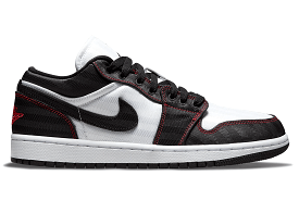 Jordan 1 Low SE Utility White Black Gym Red (W)