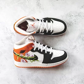 Jordan 1 Mid SE Basketball Blossom (GS)