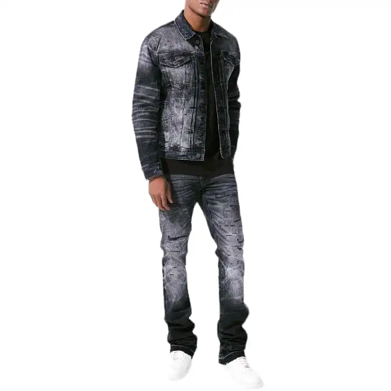 Jordan Craig Desperado Denim Trucker Jacket (Black Shadow) JJ351R