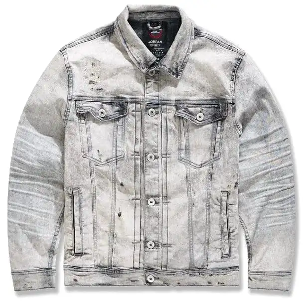 Jordan Craig Desperado Denim Trucker Jacket (Bone White) JJ351R