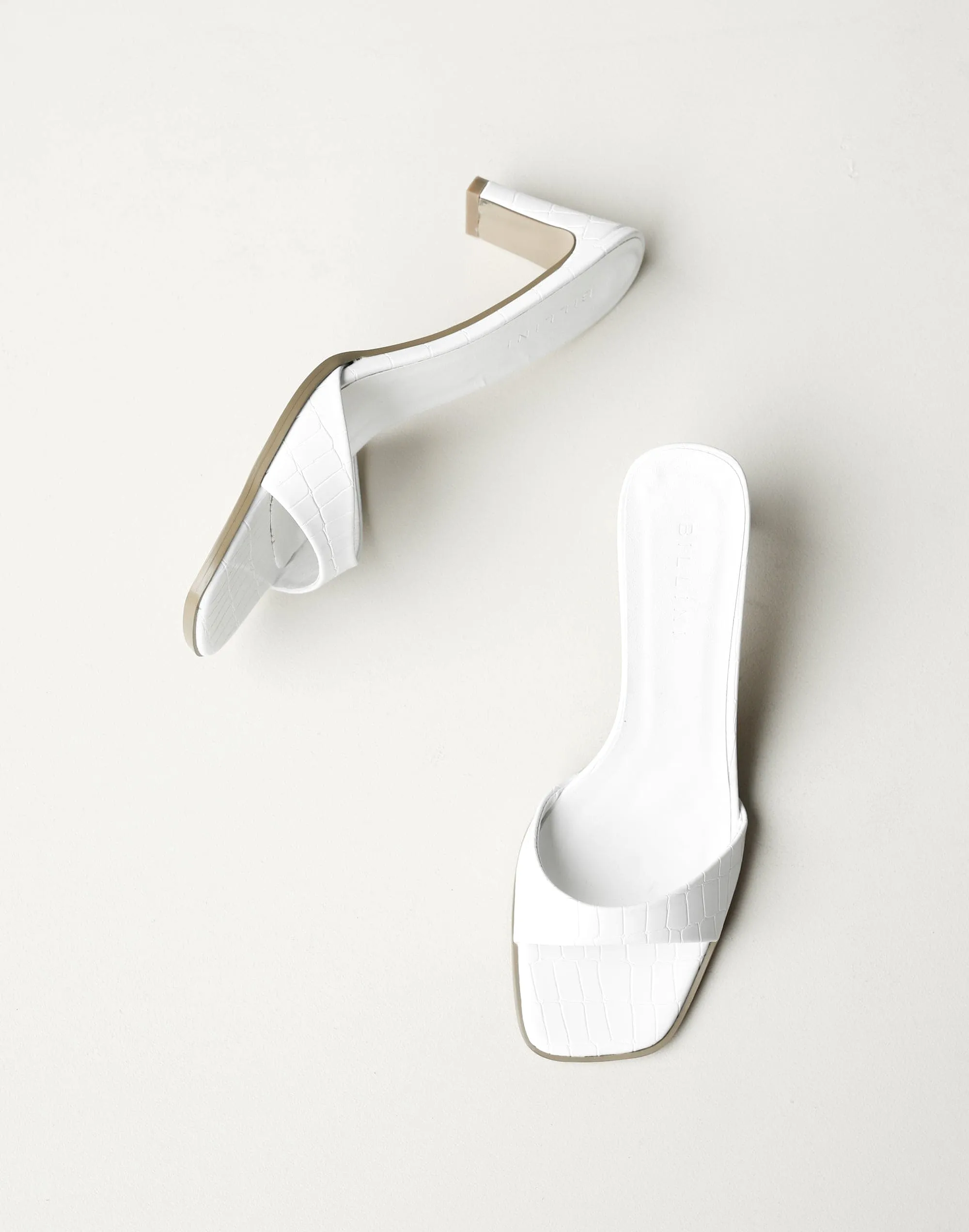 Karvan Heels (White Croc) - By Billini