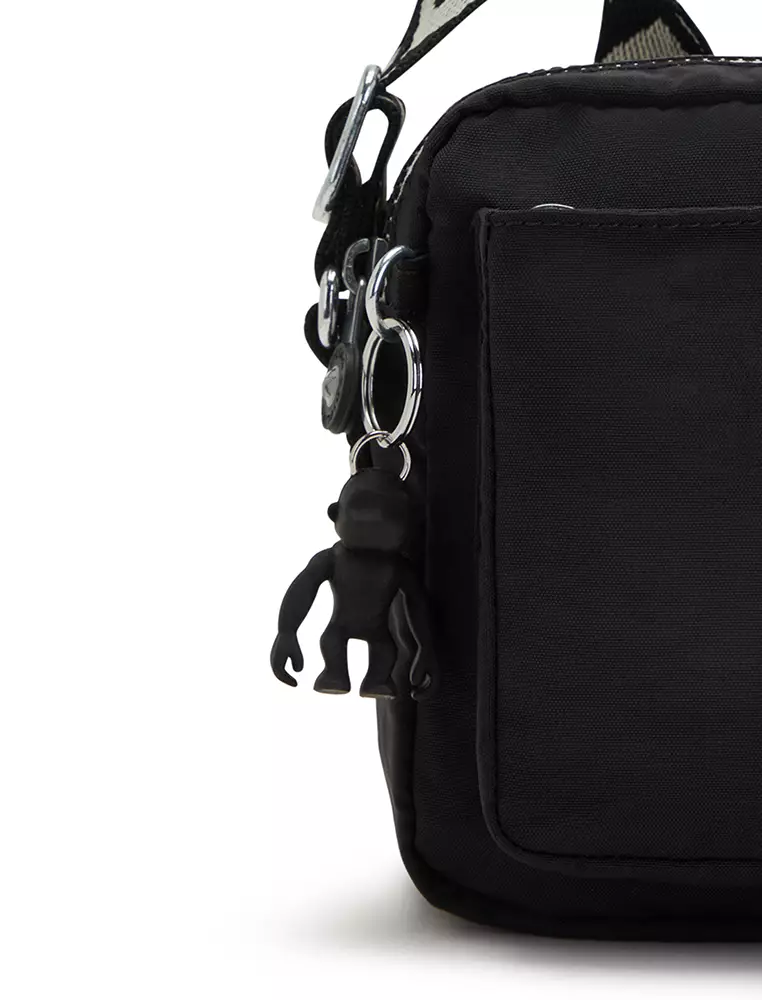 Kipling Kipling ABANU M Black Chevron Crossbody Bag