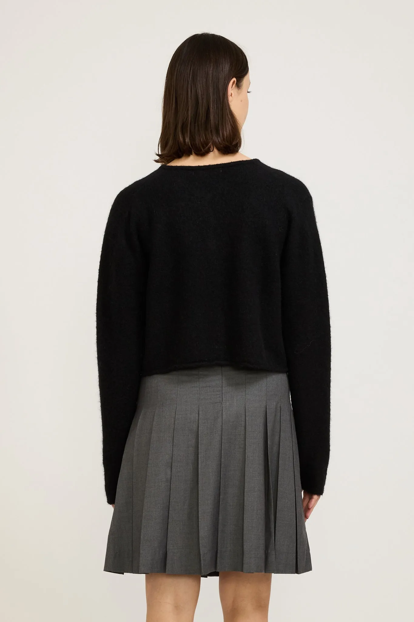 Kotte Alpaca Round Cardigan Black