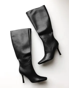 Lainey Boot (Black Texture) - By Billini