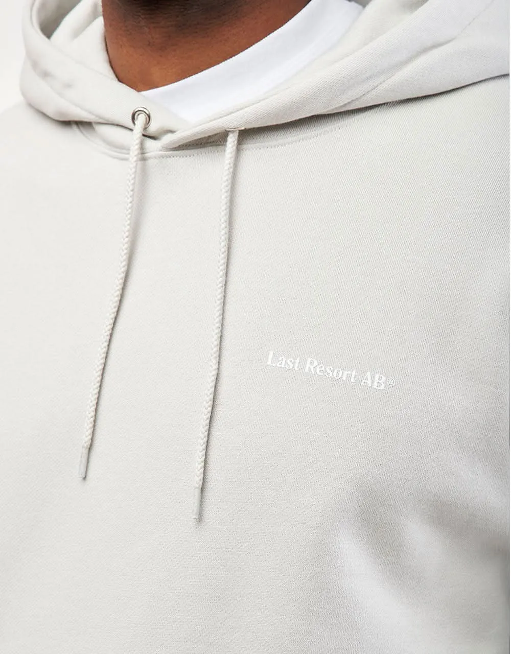 Last Resort AB Atlas Monogram Pullover Hoodie - Fog Grey