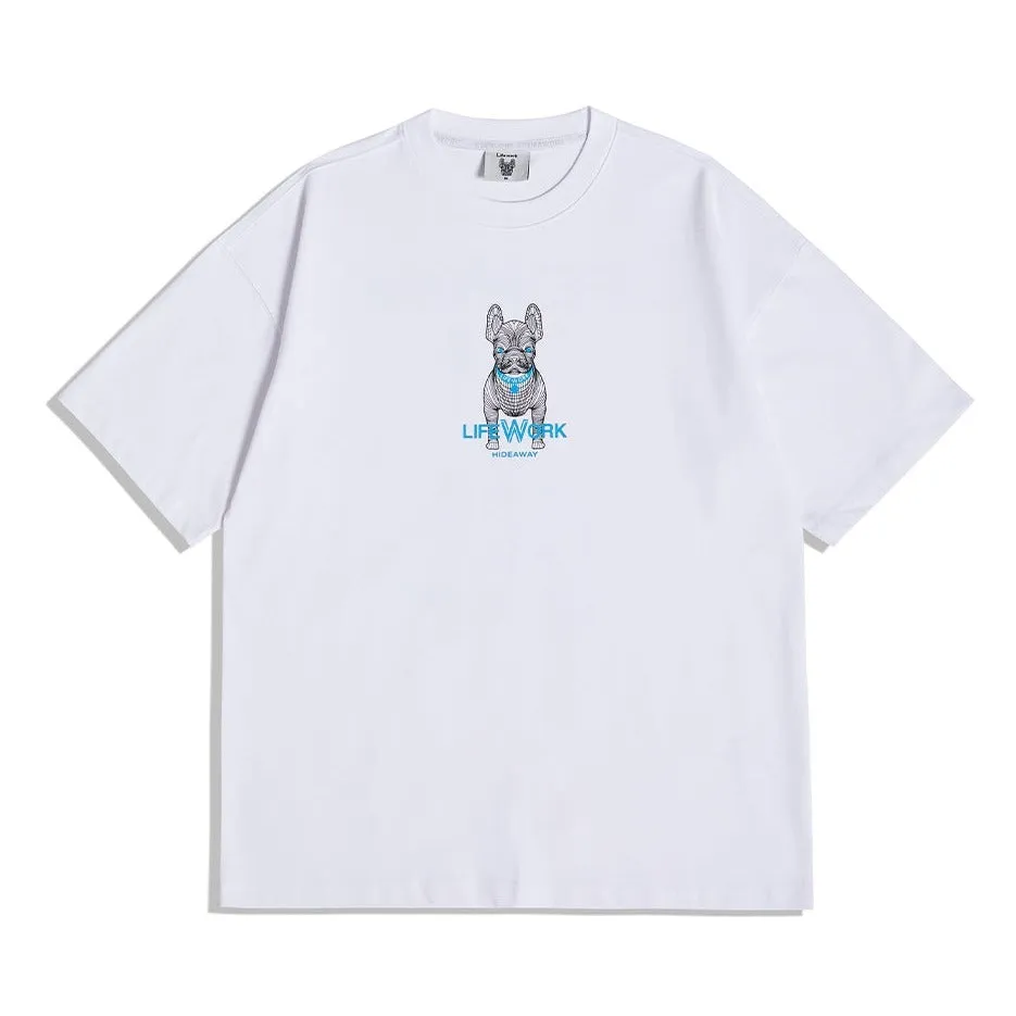 LifeWork Small Bulldog Tee White