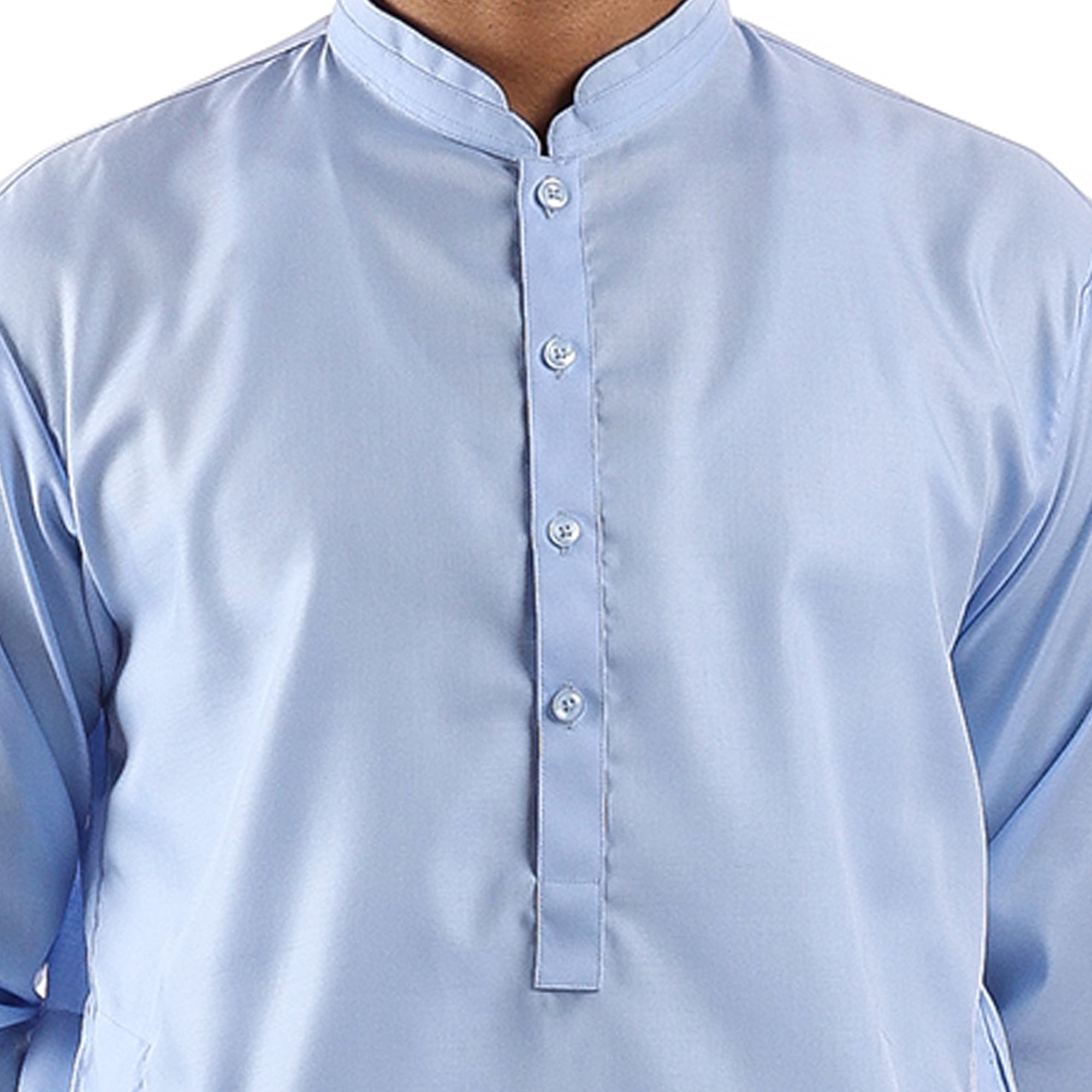 Light Sky Blue Short Kurta