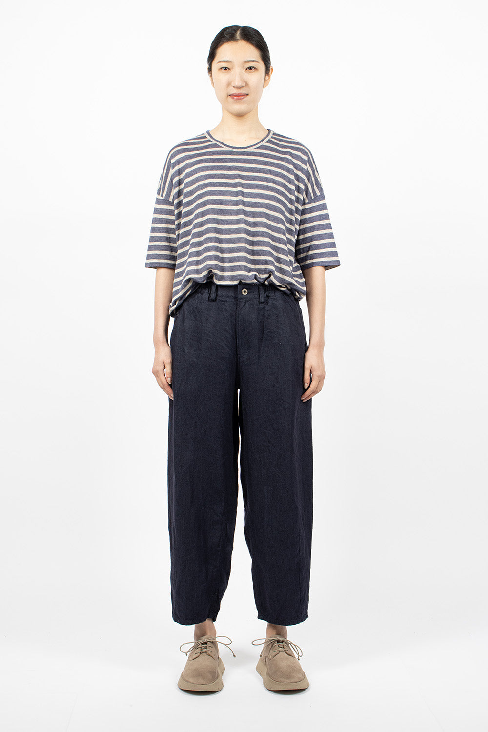 Linen Jeans Navy