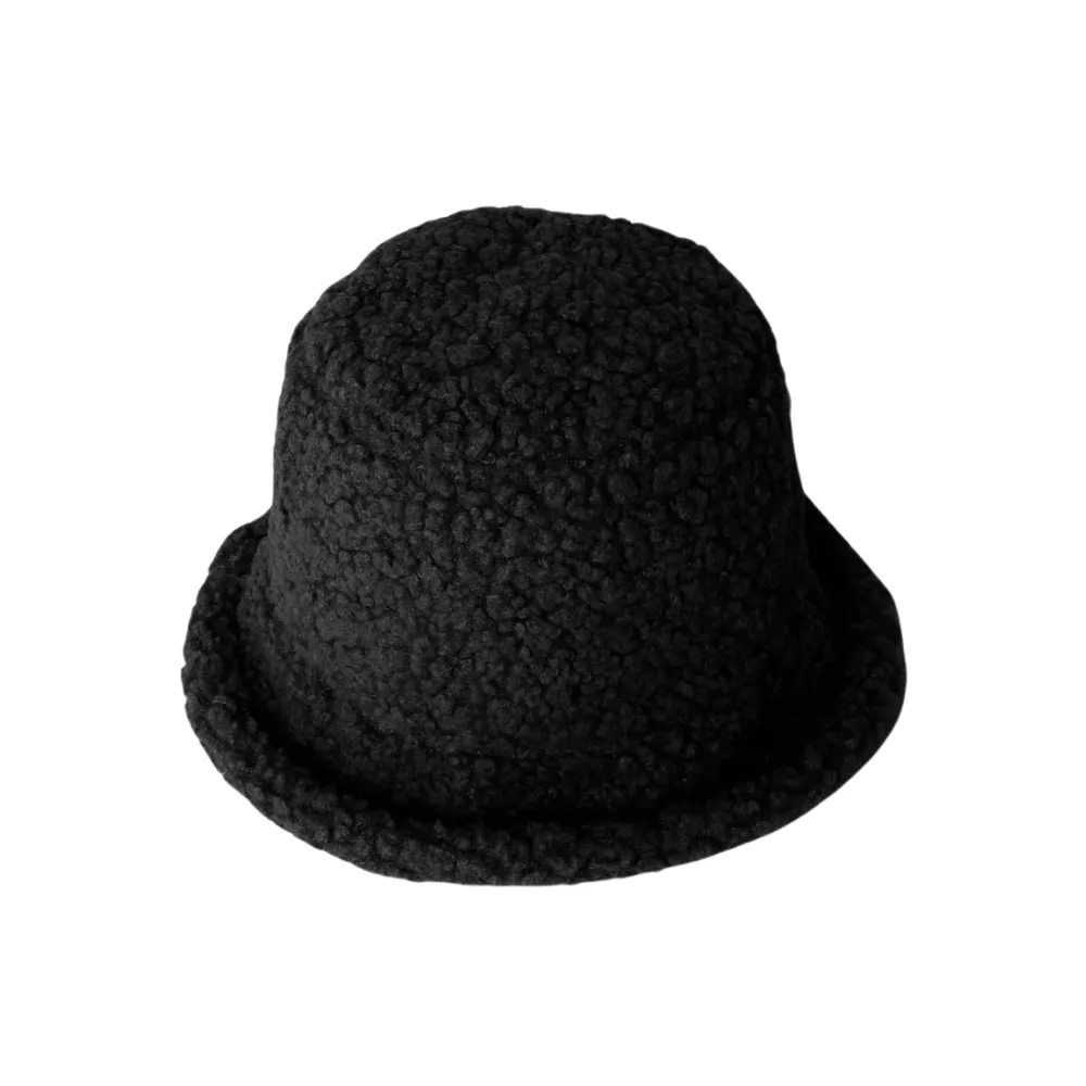 Look by M Suede Fisherman's Reversible Black Hat (Women's)